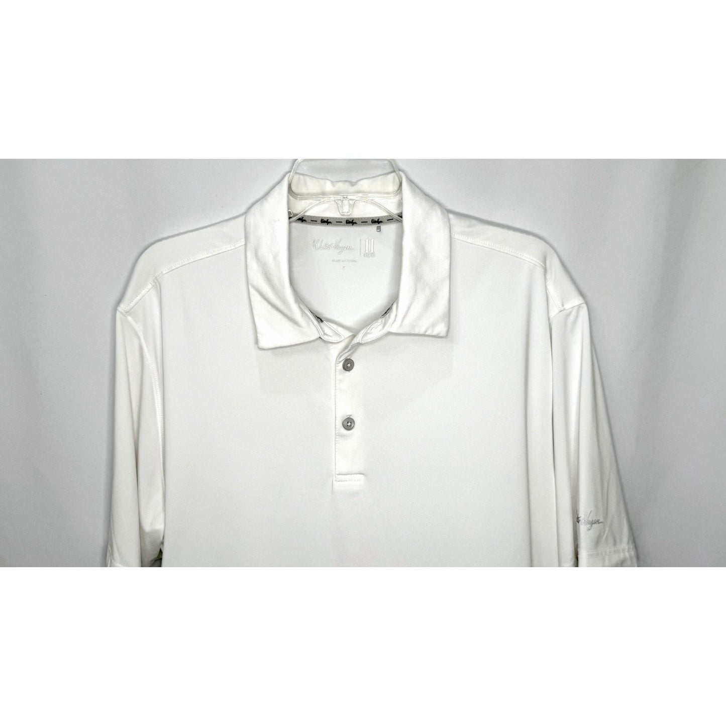 Walter Hagen Performance Golf Hawaiian Shirt Sz L White 11 Majors