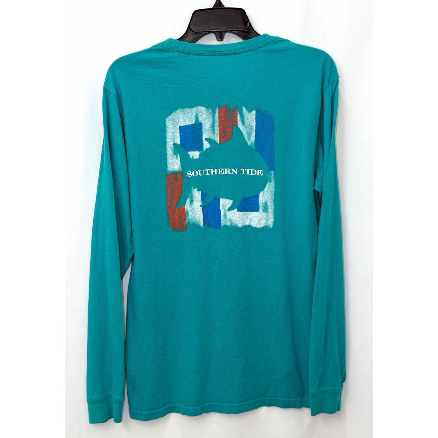 Southern Tide Teal Long Sleeve Skipjack Graphic T-shirt - Men’s Size Small