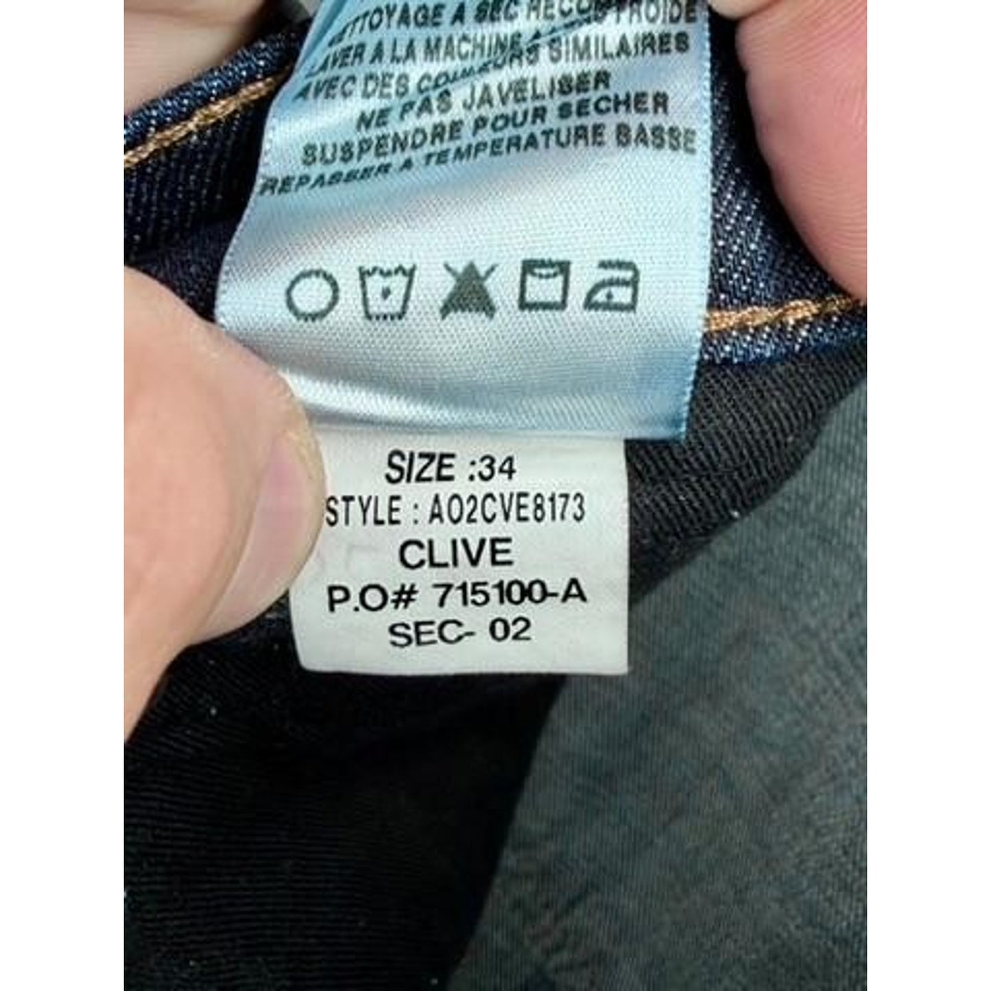 Joe's Jeans Clive Tailored Fit Mens Size 34 Dark Wash Denim Jeans