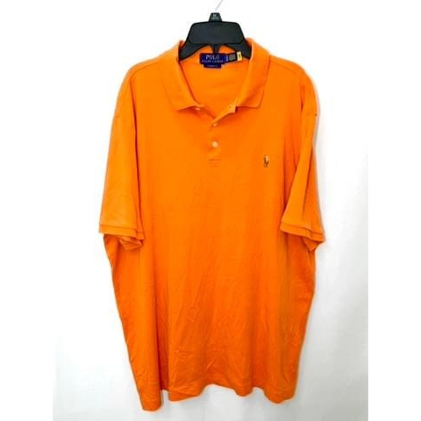Polo Ralph Lauren Shirt Mens XL Orange Classic Fit Short Sleeve Pony Logo Polo