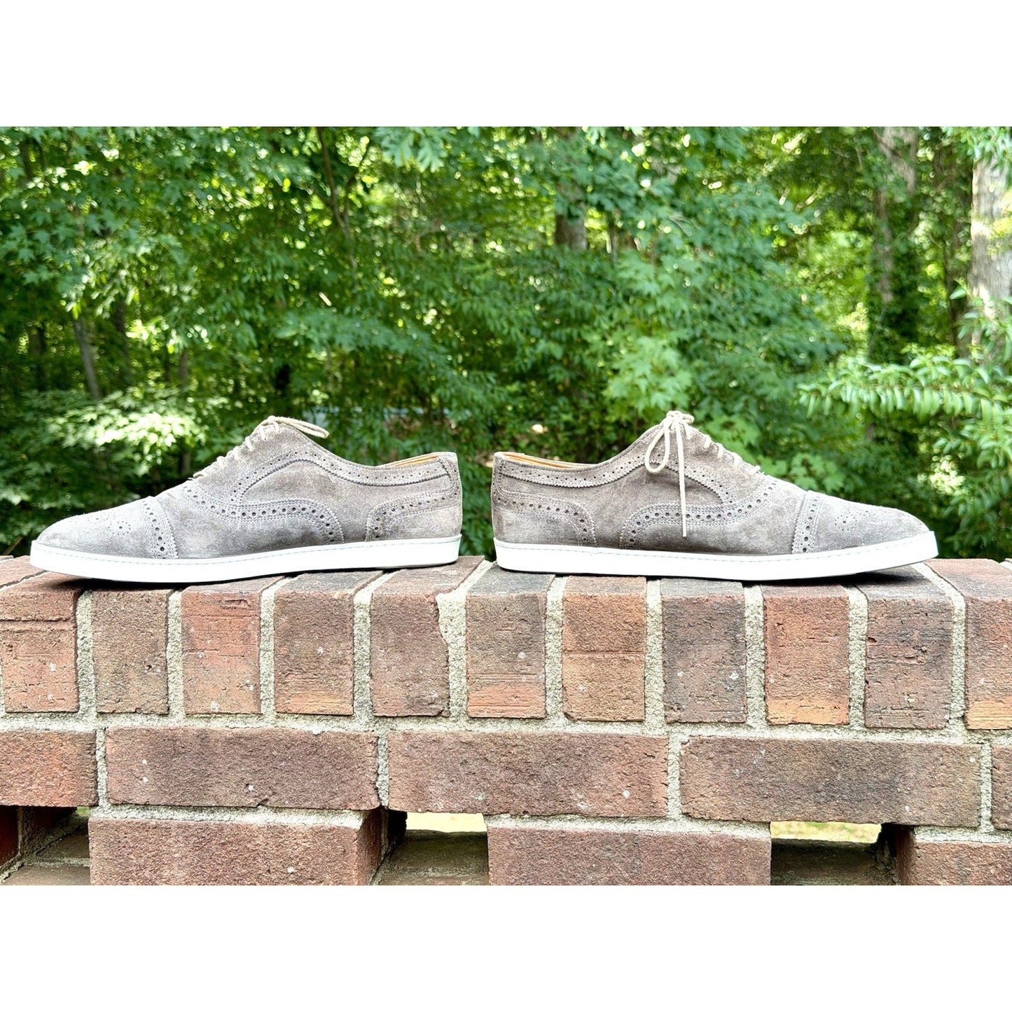 Allen Edmonds Strand Sneaker Grey Suede Men’s 12D Oxford Dress Shoes $300+ New