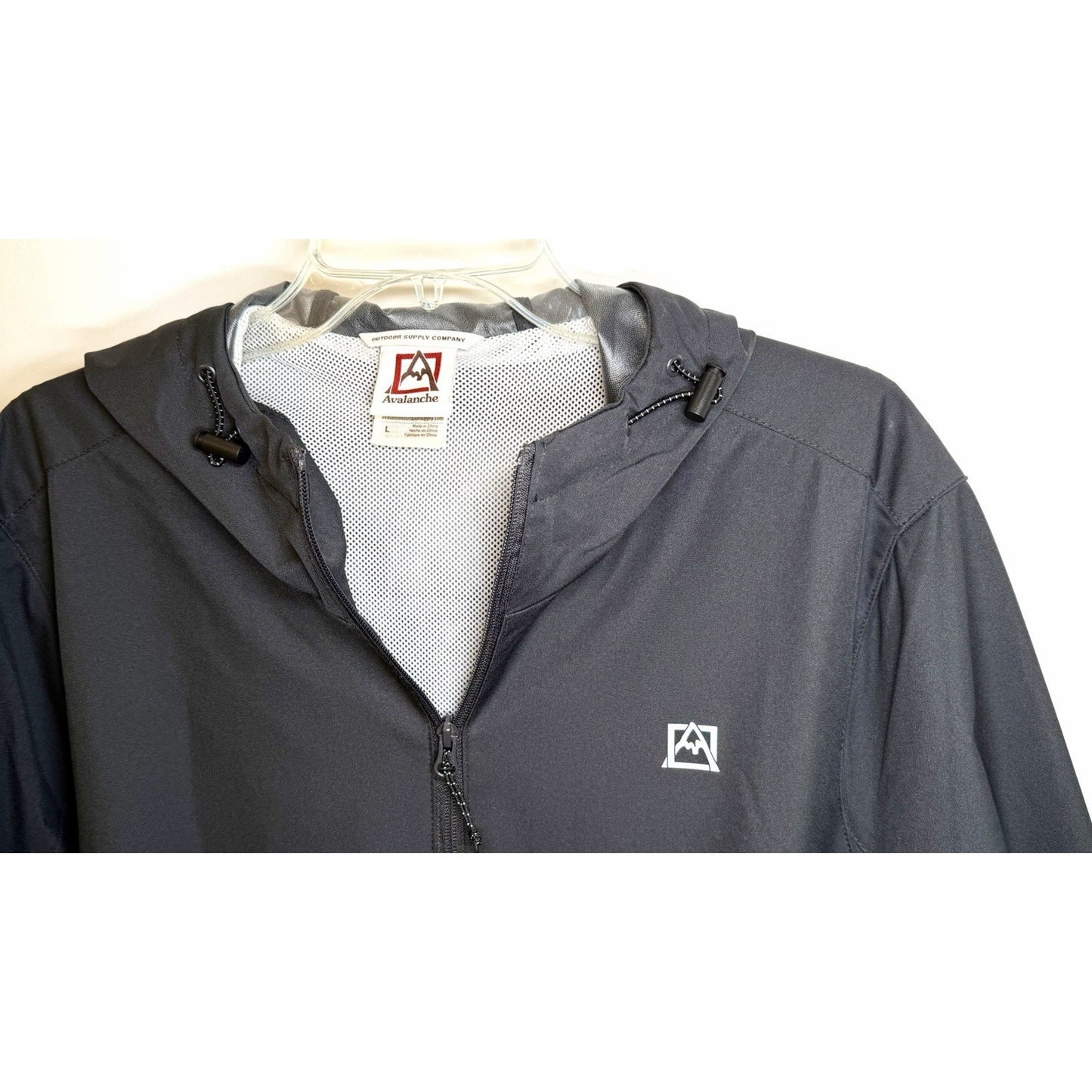 Avalanche Men's Weather Shield Hoodie Light Weight Jacket Zip Size Large