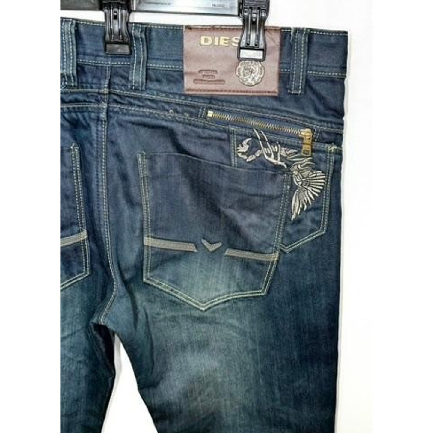 Diesel Viker-AD Blue Eyecons 2010/8 Edition Jeans Mens 34x32 Wash 0088Z Straight