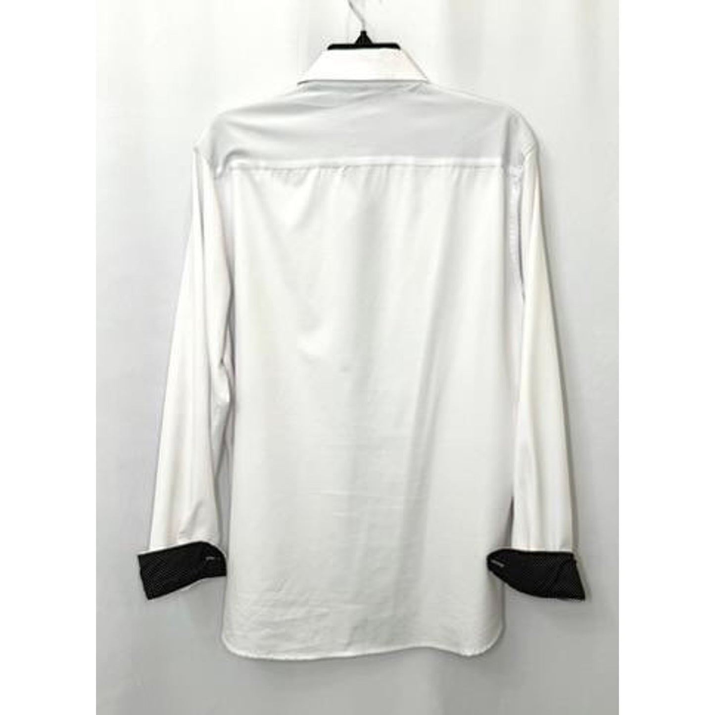 Tom Baine Performance Dress Shirt Mens Large White 4-Way Stretch Slim Fit