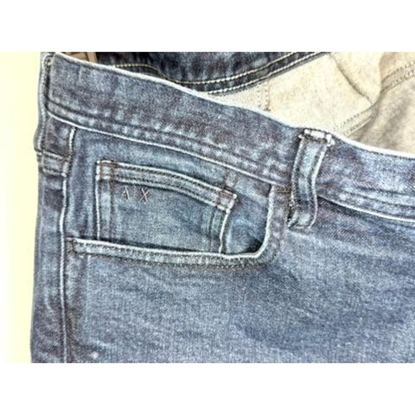 Armani Exchange J13 Slim Fit Jeans Mens Size 36 Dark Wash Blue Denim