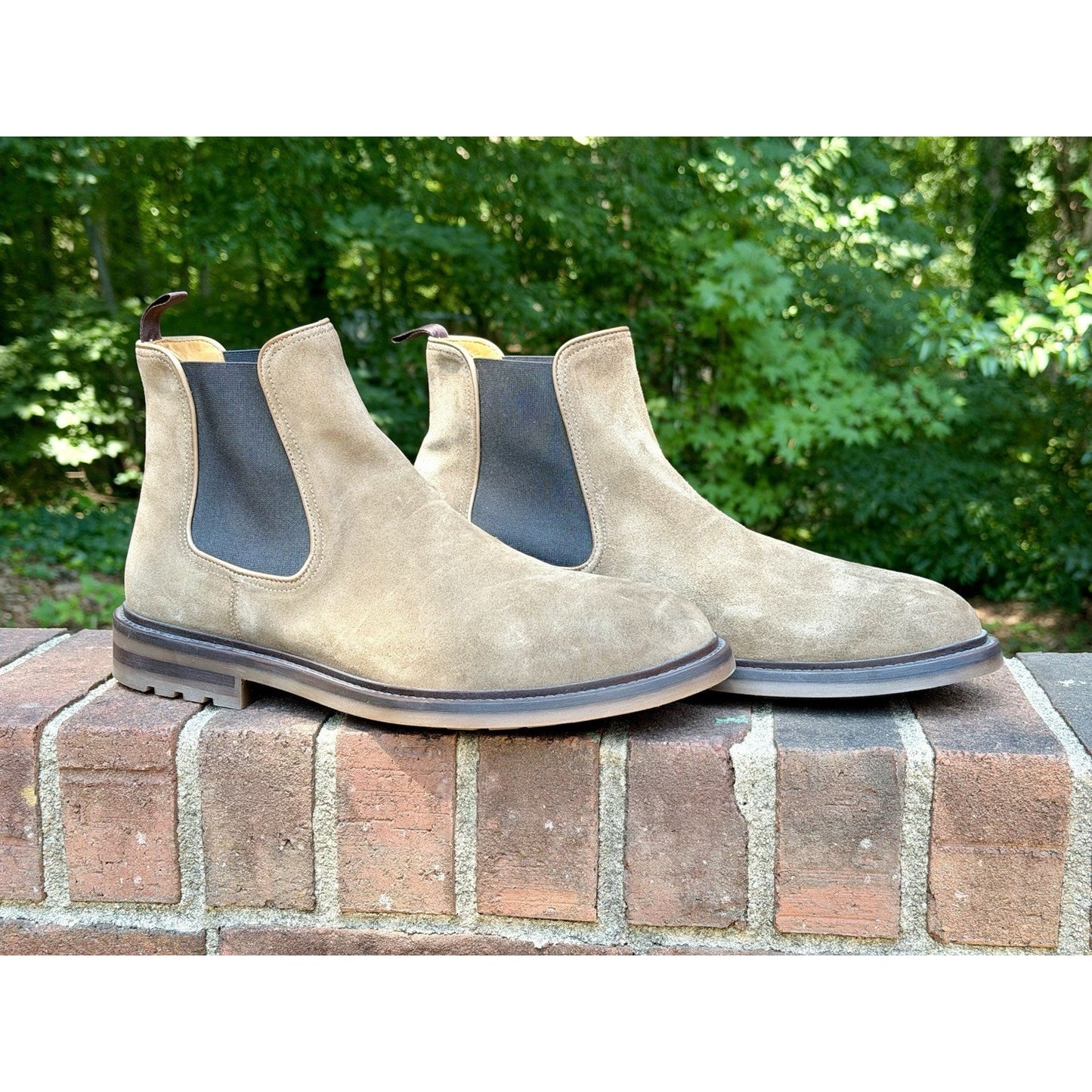 Magnanni Boots Mens Size 13 Brown Suede Chelsea Ankle Dress Casual Made Spain
