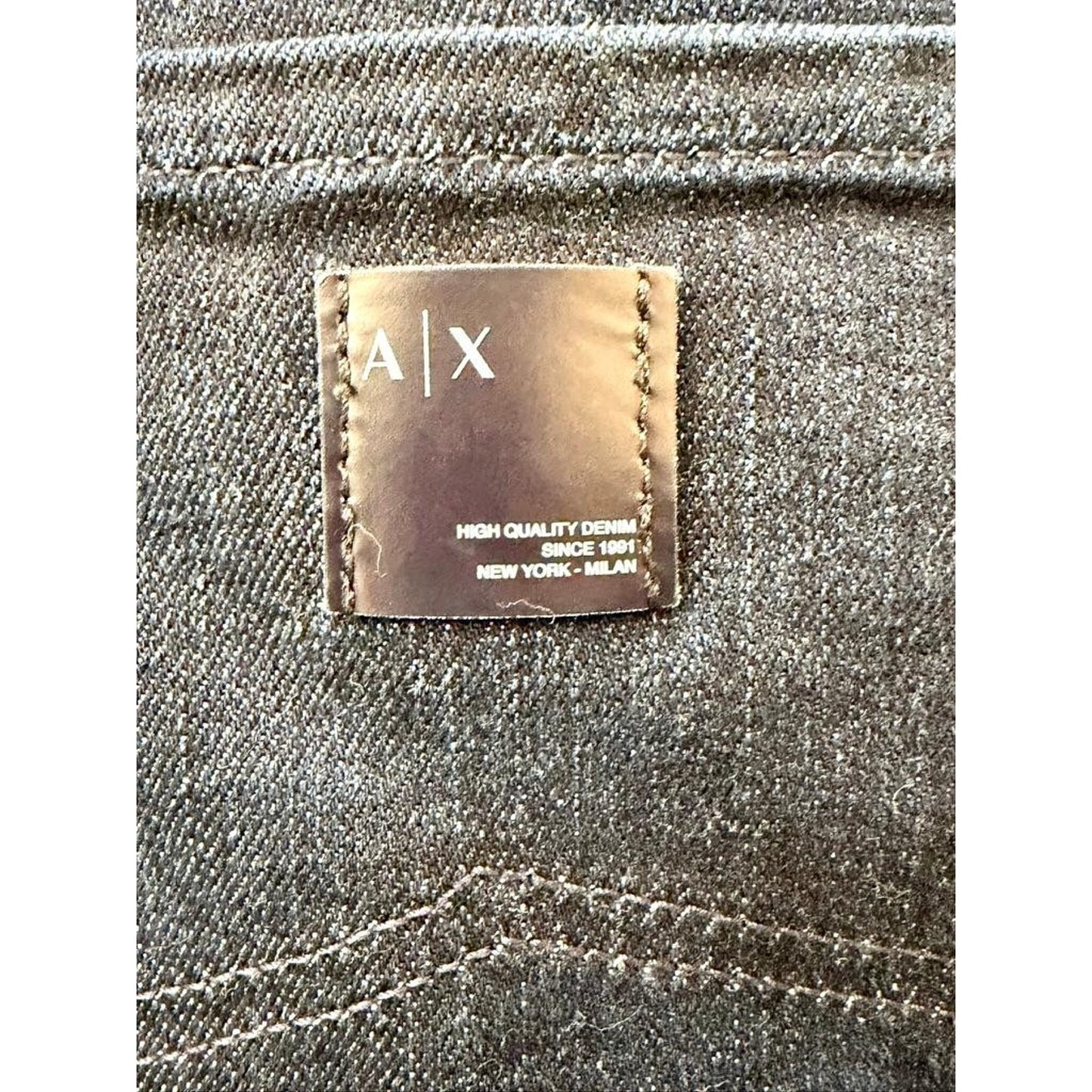 Armani Exchange J13 Slim Jeans Mens Size 34 Dark Wash Blue Denim