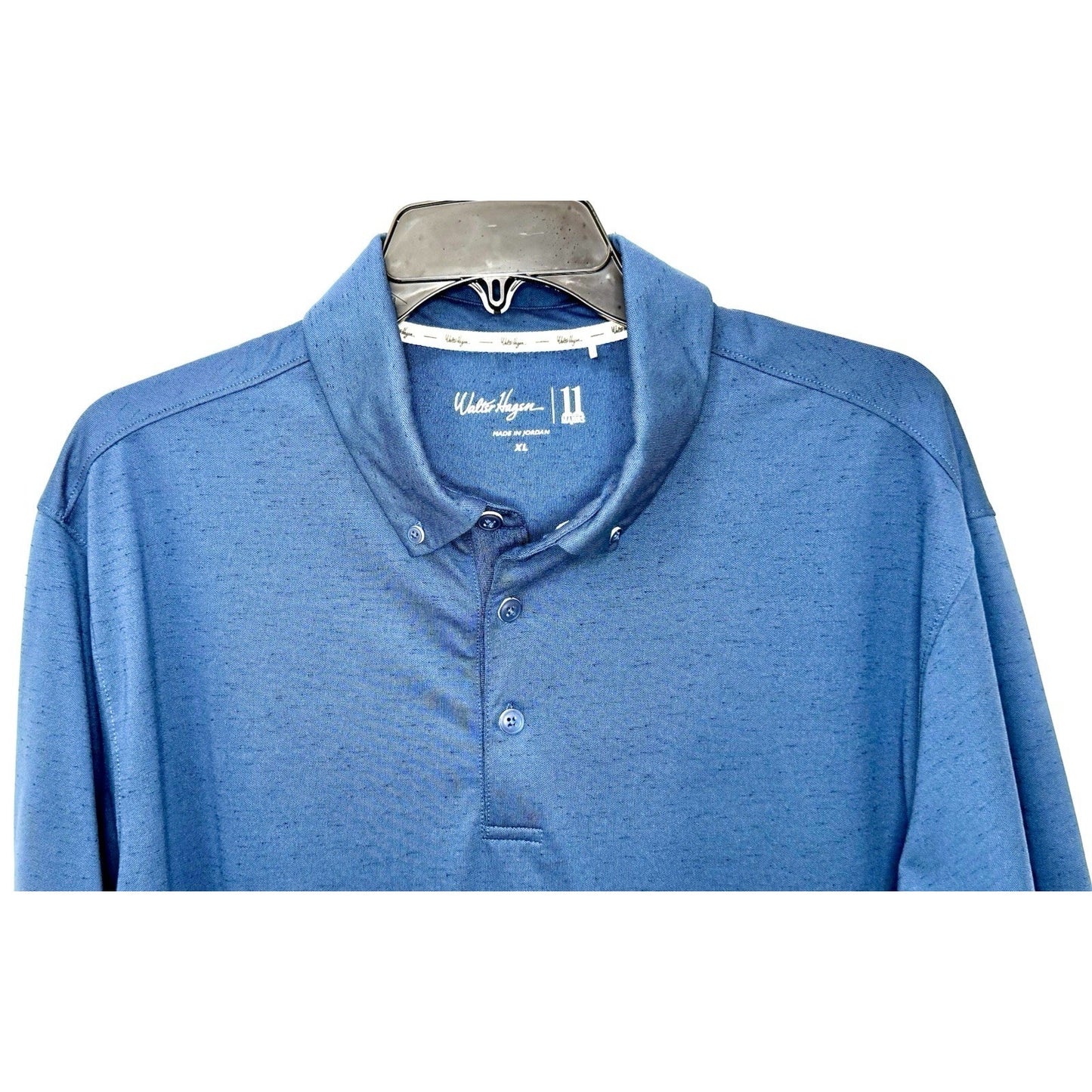 Walter Hagen 11 Majors Short Sleeve Polo Golf Shirt, Size M, Men's Heather Gray