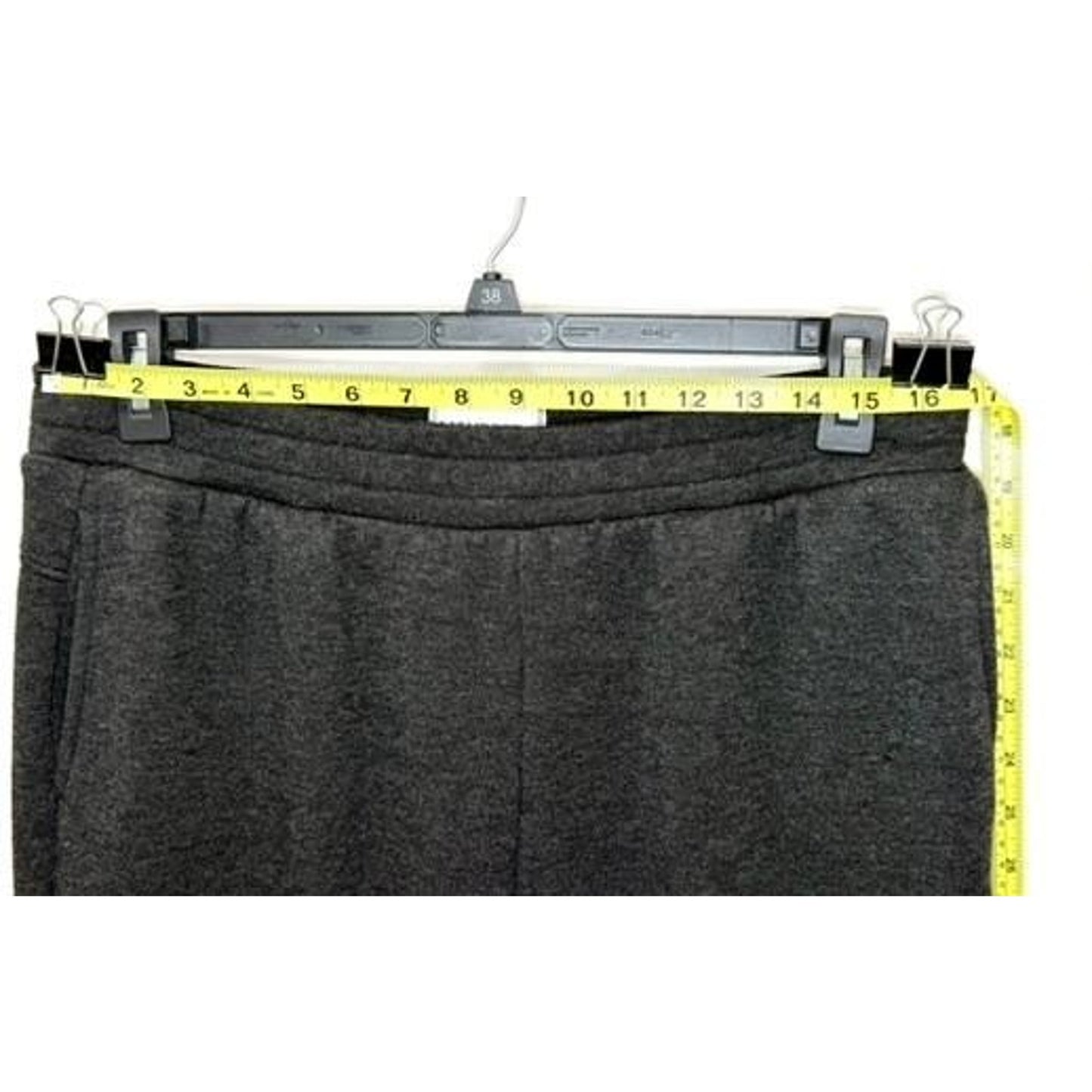 Mondetta Women's Jogger Sweatpants Size L Dark Gray Heathered Fleece Activewear