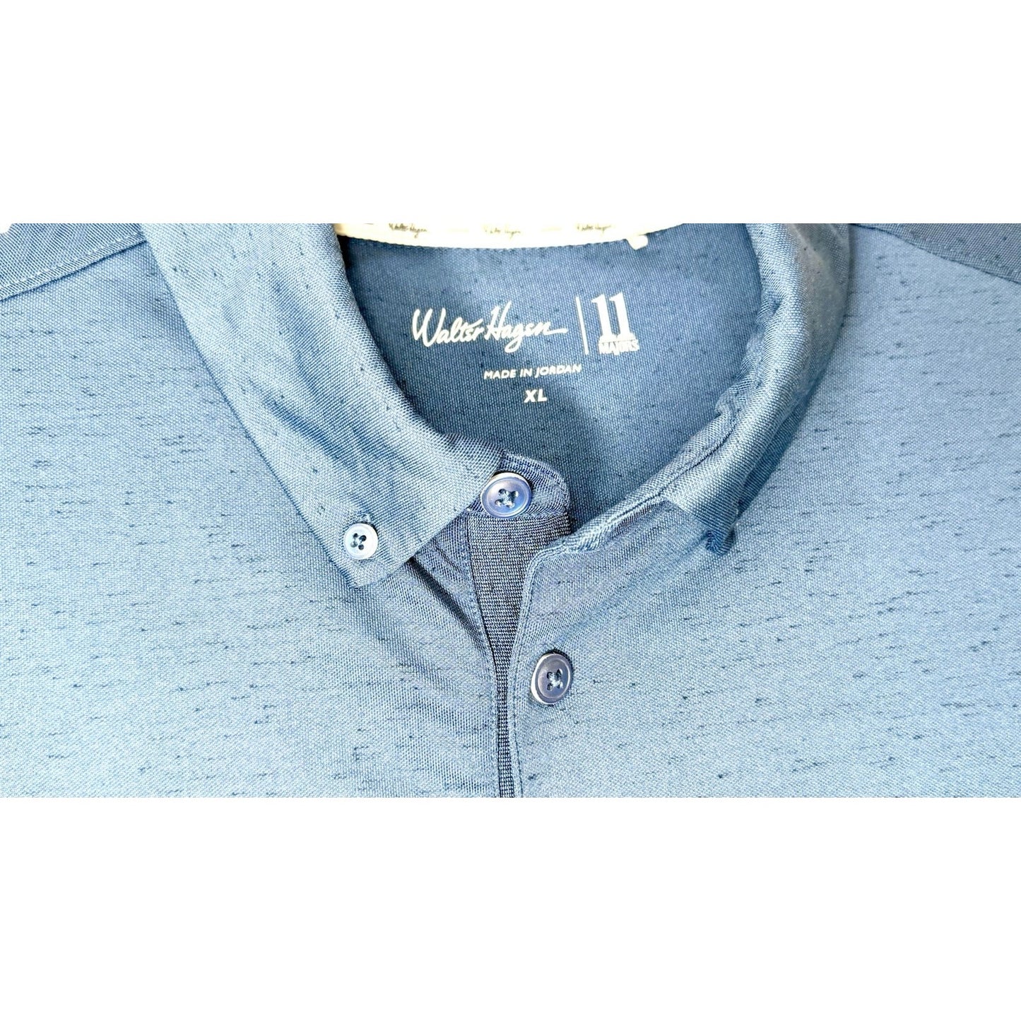 Walter Hagen 11 Majors Short Sleeve Polo Golf Shirt, Size M, Men's Heather Gray