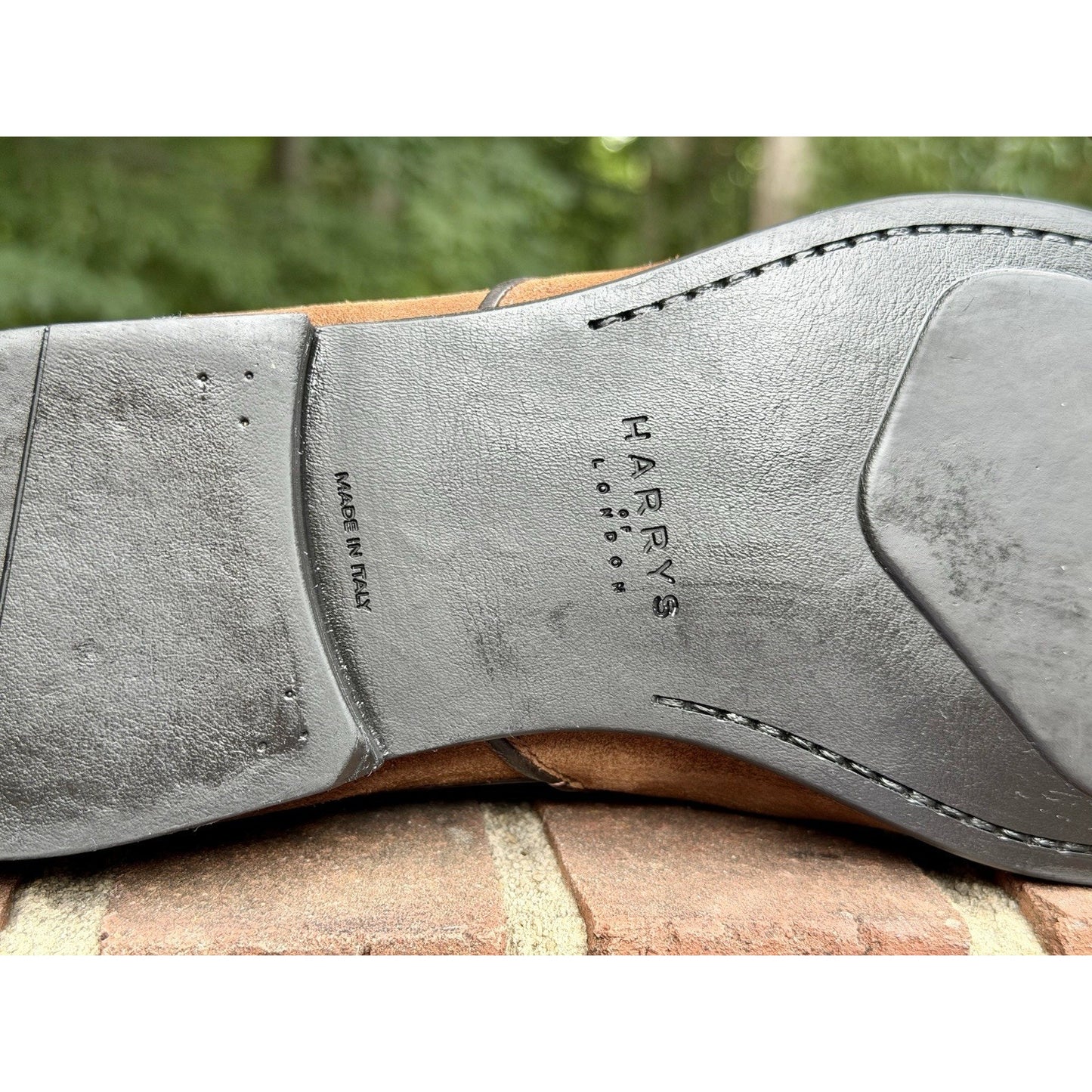 Harrys London Mark Chelsea Boots Suede Brown Men's Size 43 US 10 ($550+ New)