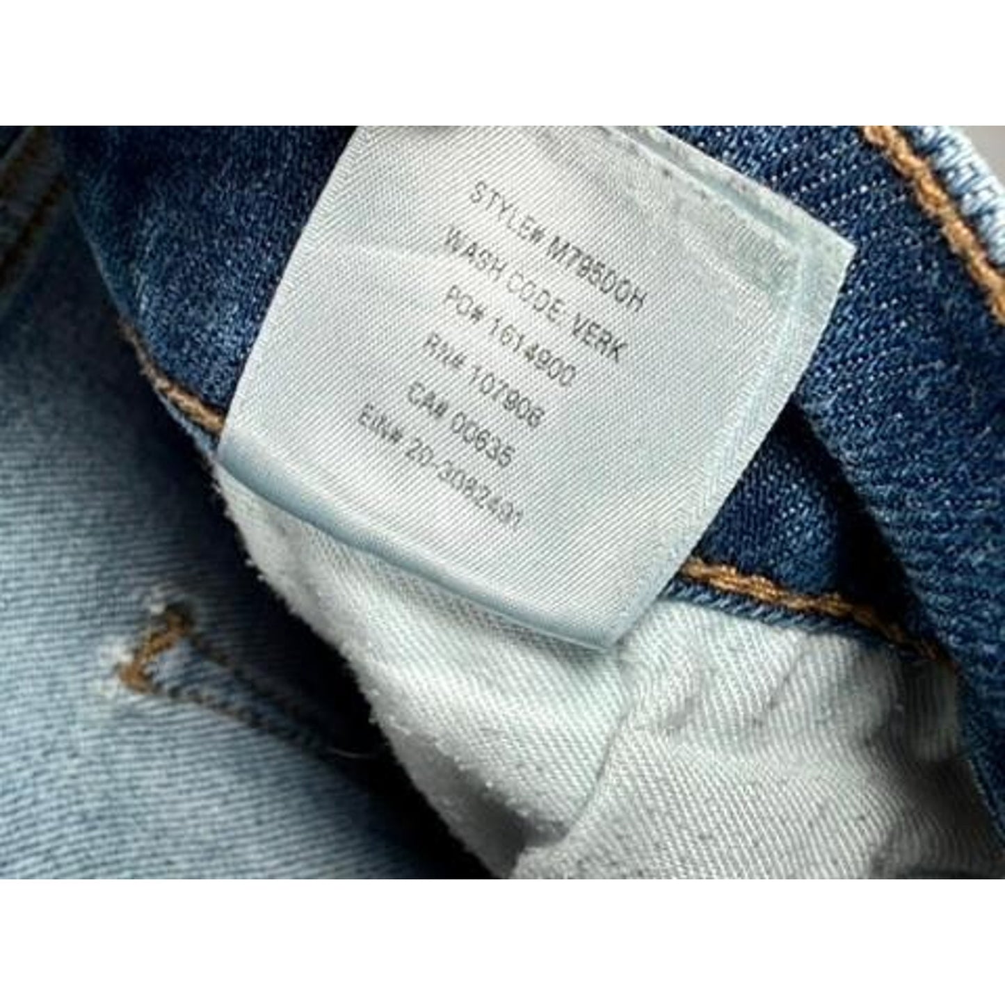 Hudson Jeans Mens 34 Blue Denim Relaxed Skinny Distressed Stretch Pants
