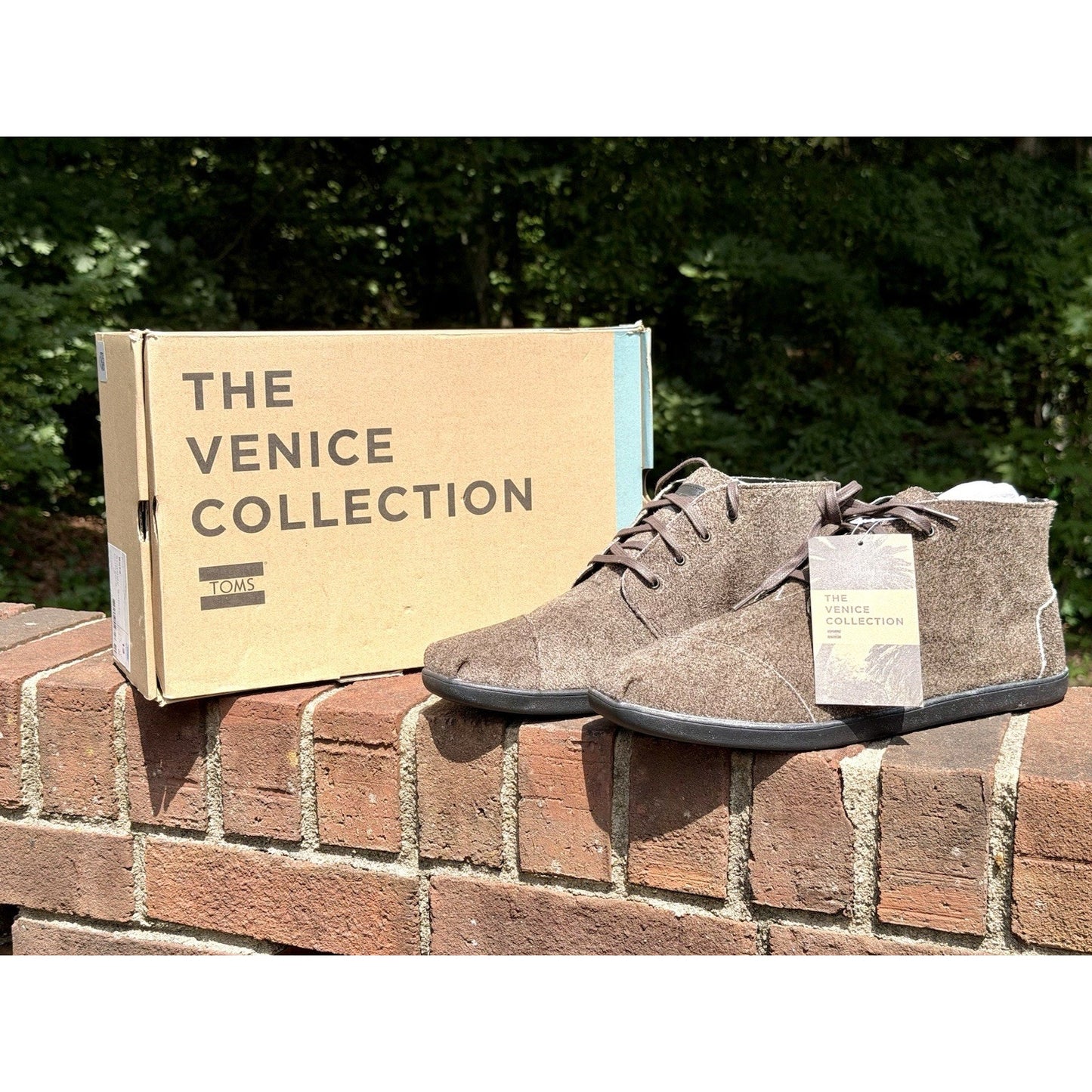 TOMS Mens Bota Shaggy Suede Cupsole Chukka Boots Venice Collection NIB Size 12