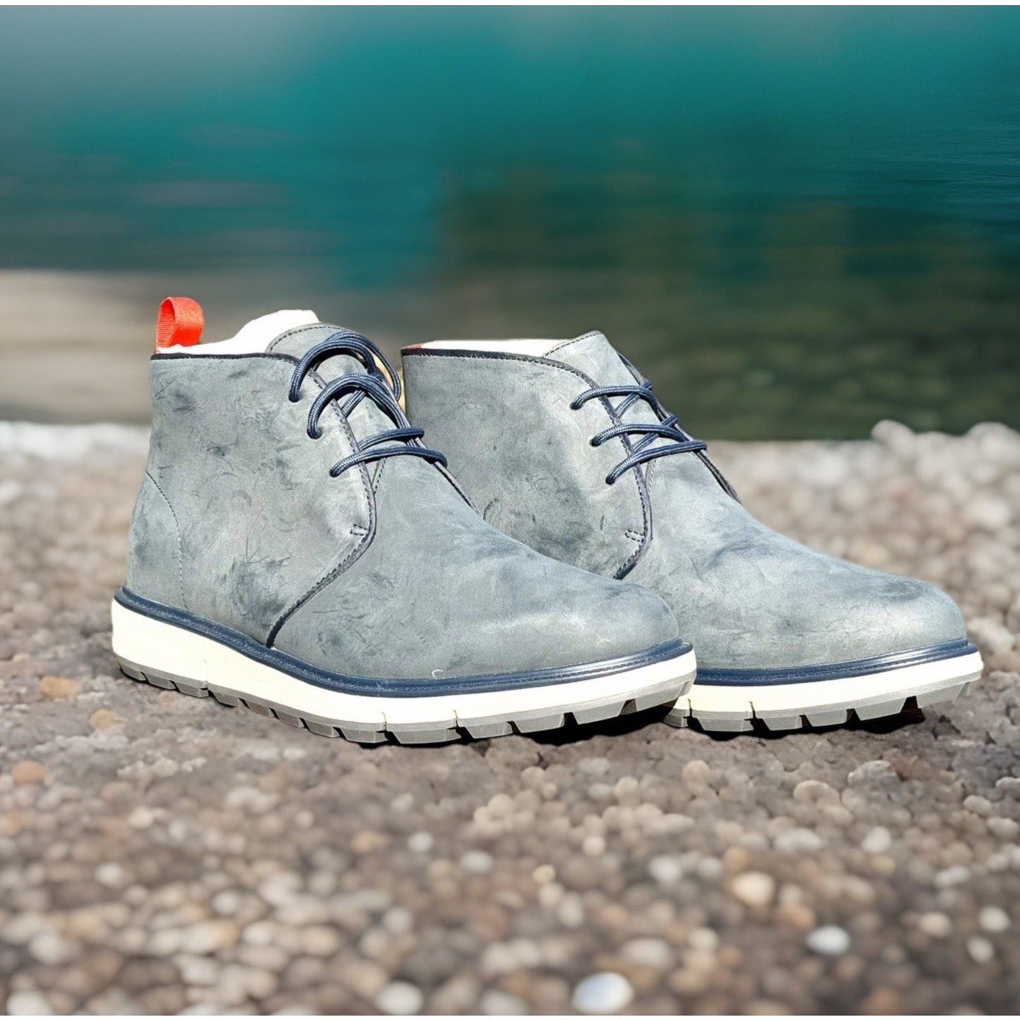 NWT SWIMS Men's Motion Chukka Boots Color Navy Men’s Size 8 / $258 Retail
