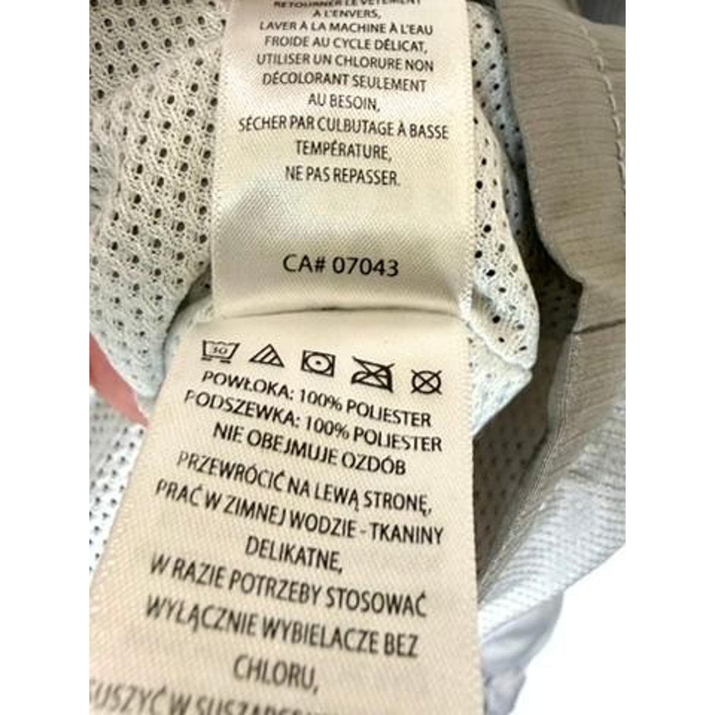 Tommy Bahama Boys Hooded Windbreaker Jacket Size M 7-8 Gray White Orange Zip
