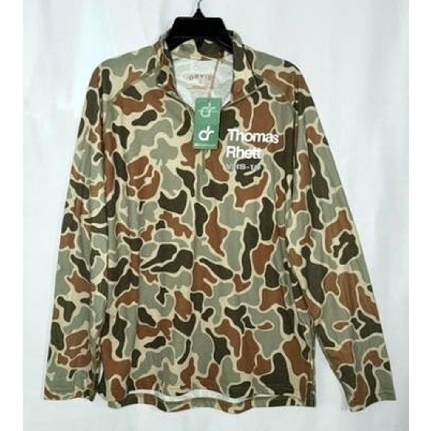 Orvis Thomas Rhett VHS-19 Camo 1/4 Zip Pullover Mens Large Camouflage New NWT