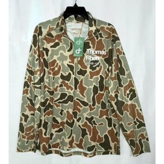Orvis Thomas Rhett VHS-19 Camo 1/4 Zip Pullover Mens Large Camouflage New NWT
