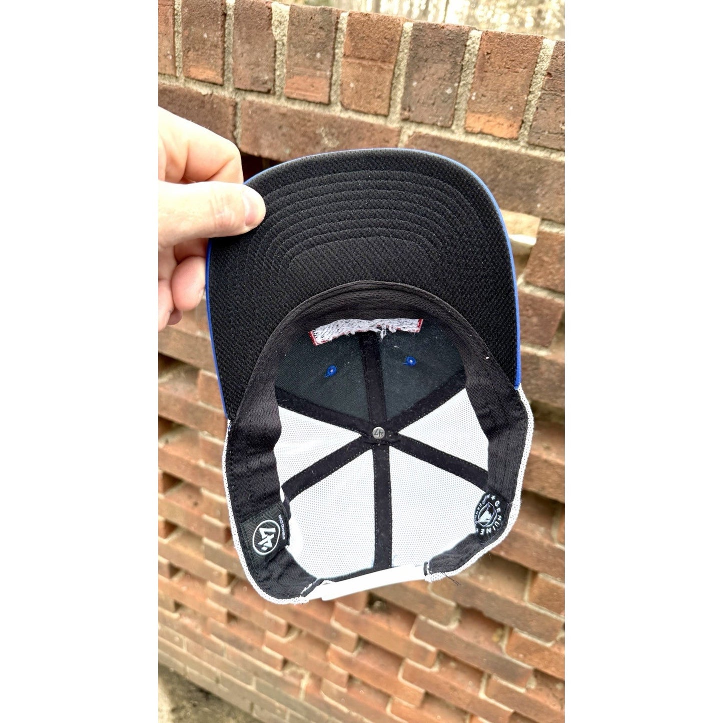 Men's Chicago Cubs '47 Royal/White Burgess Trucker Snapback Hat
