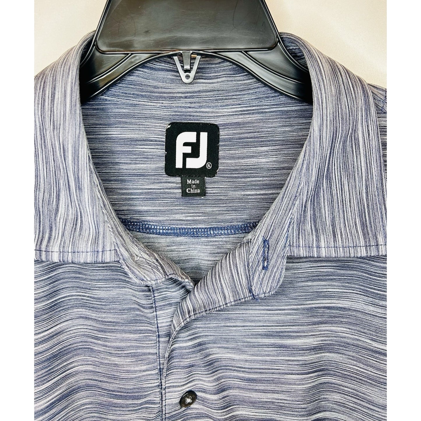 FOOTJOY / FJ Gray Heathered Performance Tour Golf Polo / Men’s XL / Whirlwind