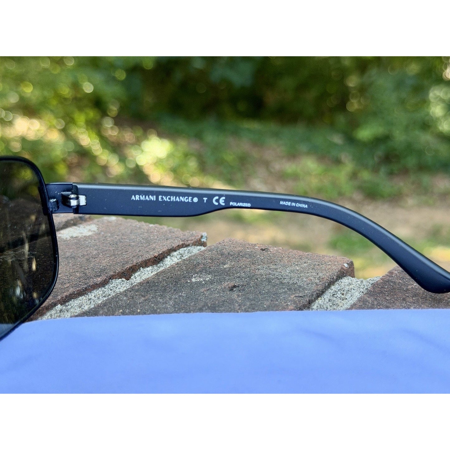 Armani Exchange AX2012S 606381 Matte Black Aviator Polarized Sunglasses 62mm
