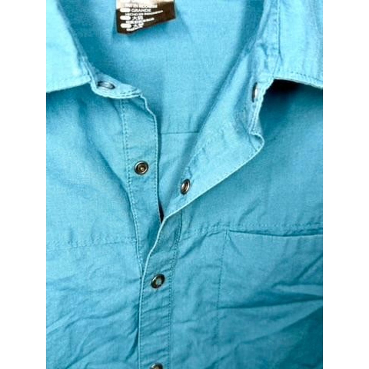 5.11 Tactical Shirt Mens Large Blue Long Sleeve Snap Button Casual Outdoor