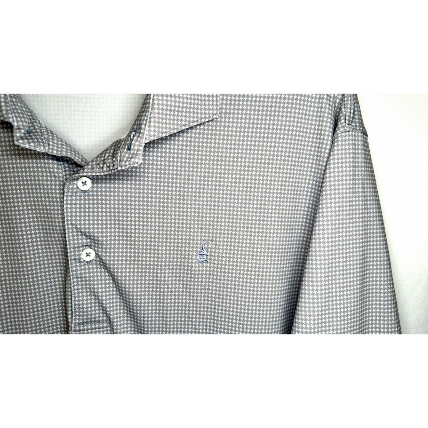 Turtleson Performance Polo Golf Shirt Men's X-Large Short Sleeve Micro Check