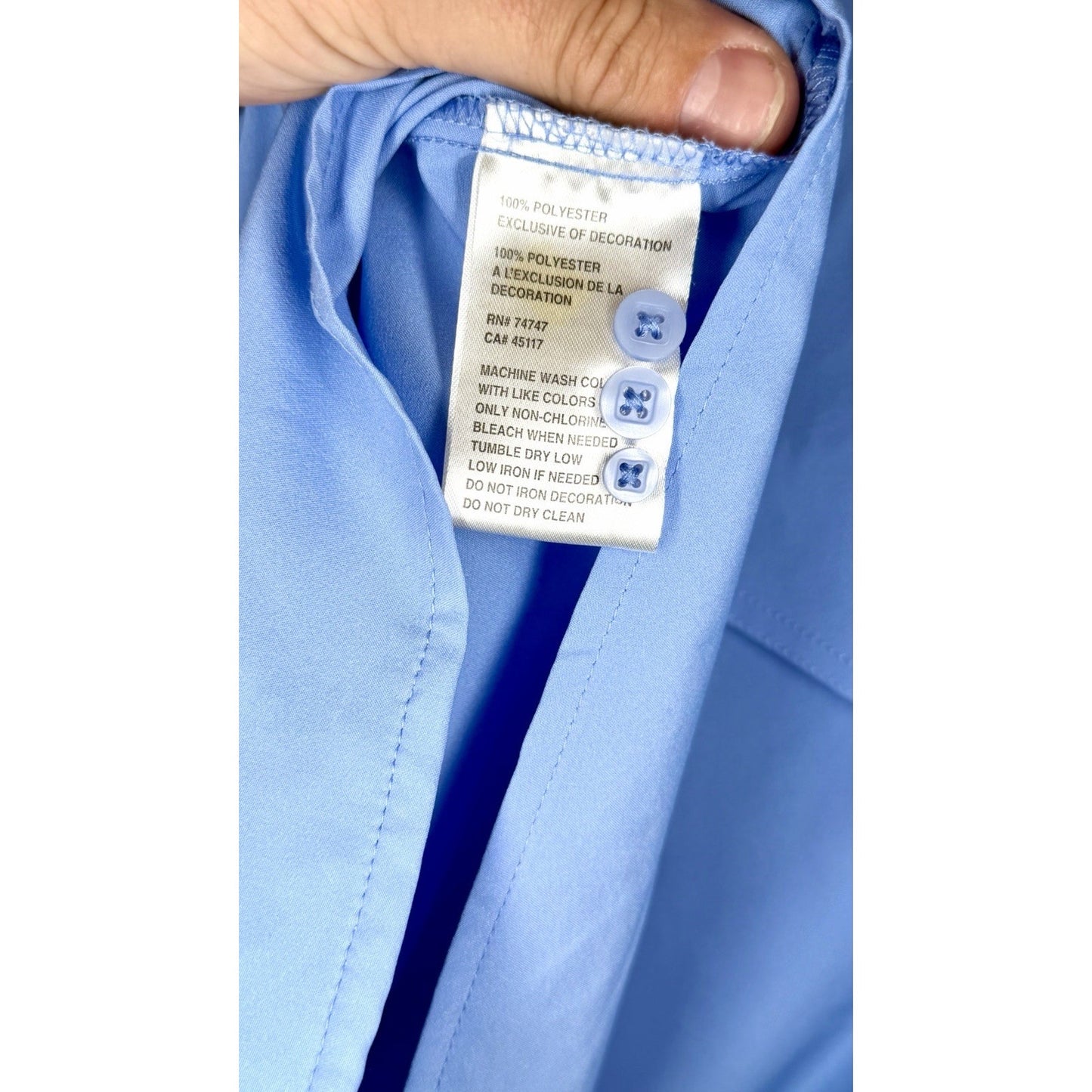 World Wide Sportsman Fishing Shirt Men’s L Periwinkle Vented Short Sleeve Button