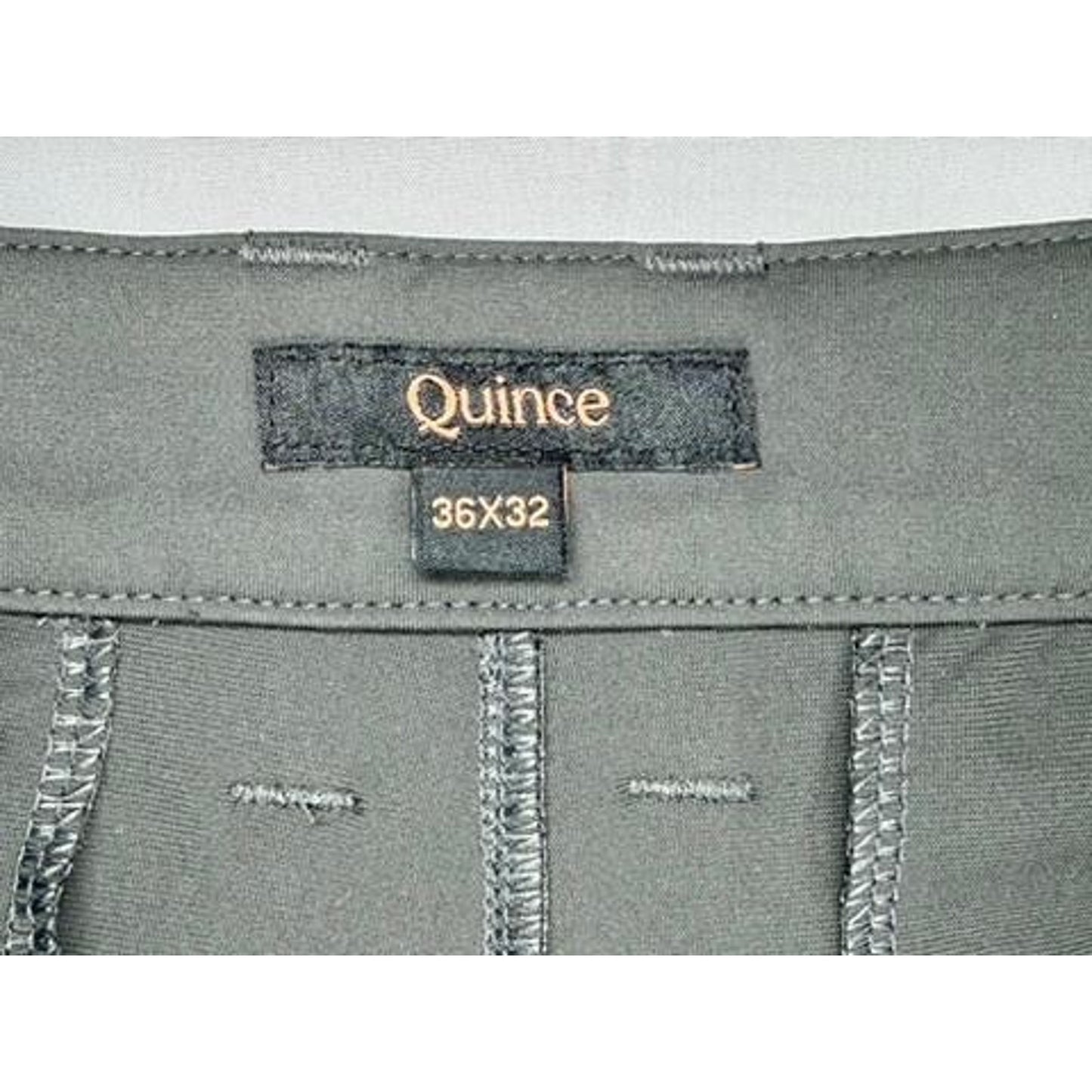 Quince ProTech Golf Pants Mens 36x32 Steel Grey Performance Stretch Chino