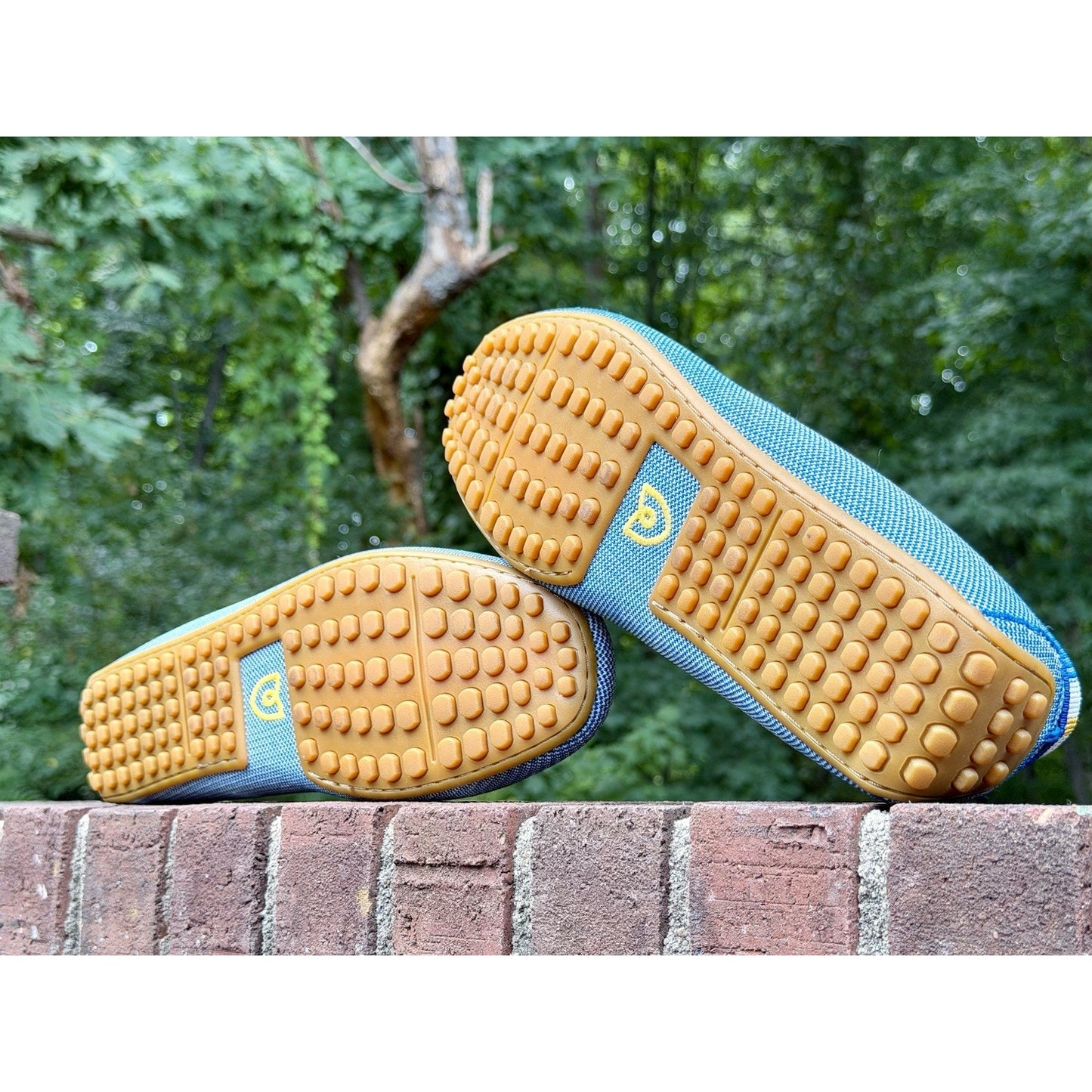 Rothy’s The Daily Driver Men’s 12.5 Blue Sea Knit Loafers Driving Shoes Worn 1x