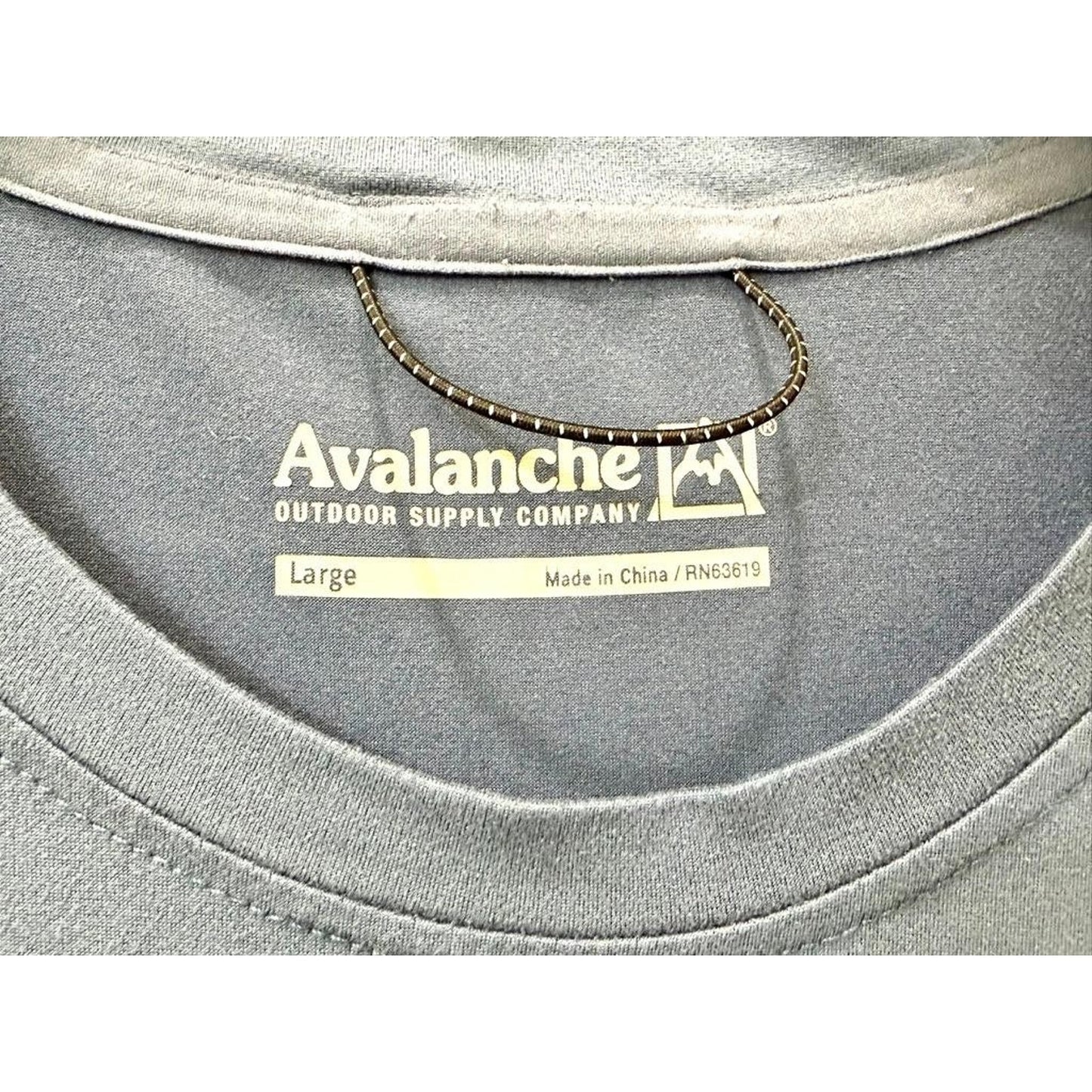 Avalanche Outdoor Supply Co Mens Large Blue Pocket T-Shirt Short Sleeve CAM239