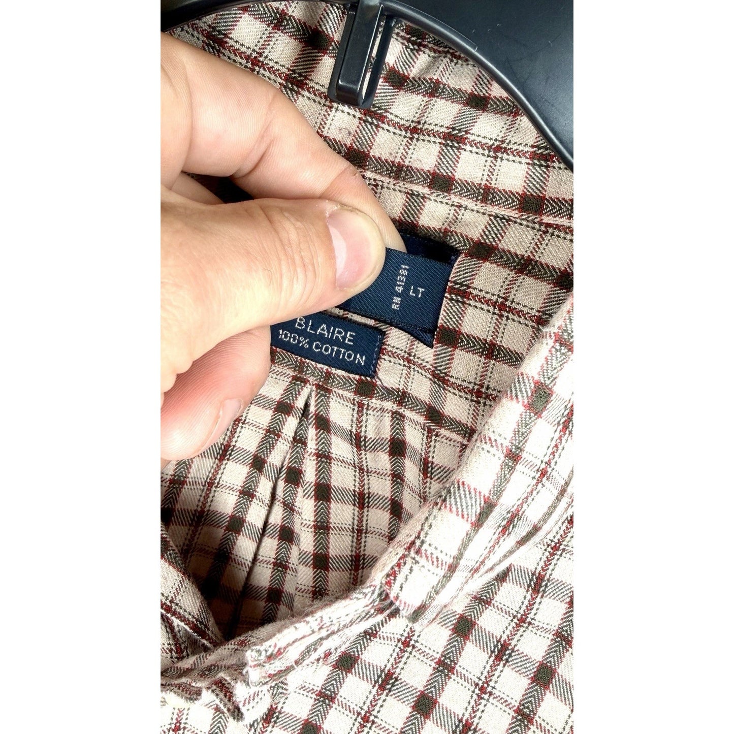 Polo Ralph Lauren Shirt Men Large Button Down Check Shepherds Gingham Blake