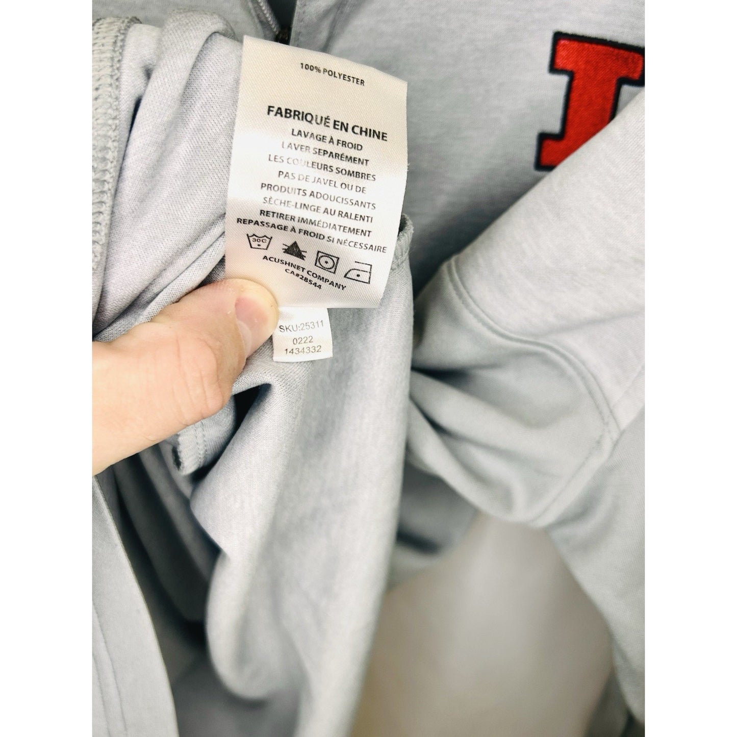 FootJoy Pullover Mens XL Gray Lightweight 1/4 Zip Performance Golf Pullover | Il