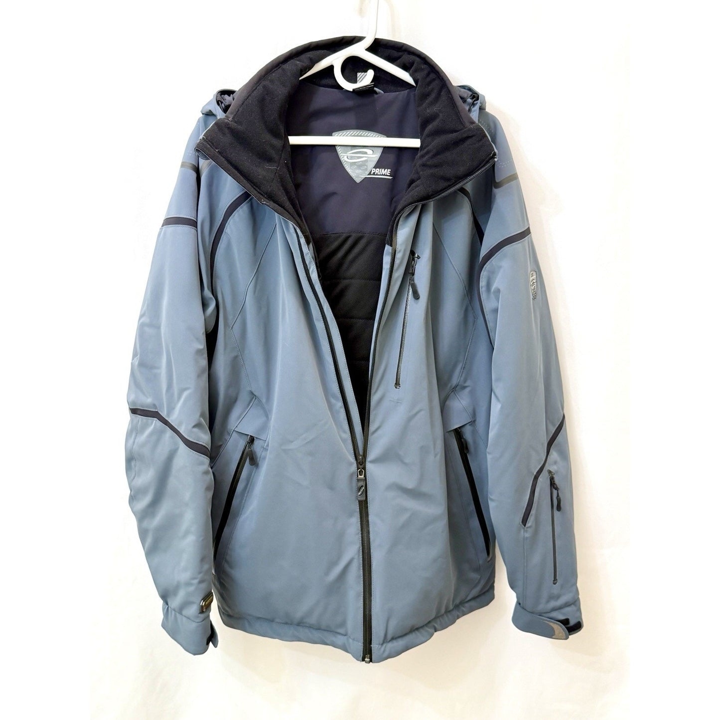 OBERMEYER PRIME Mens XL Ski Jacket RECCO HydroBlock Waterproof Slate Blue Coat