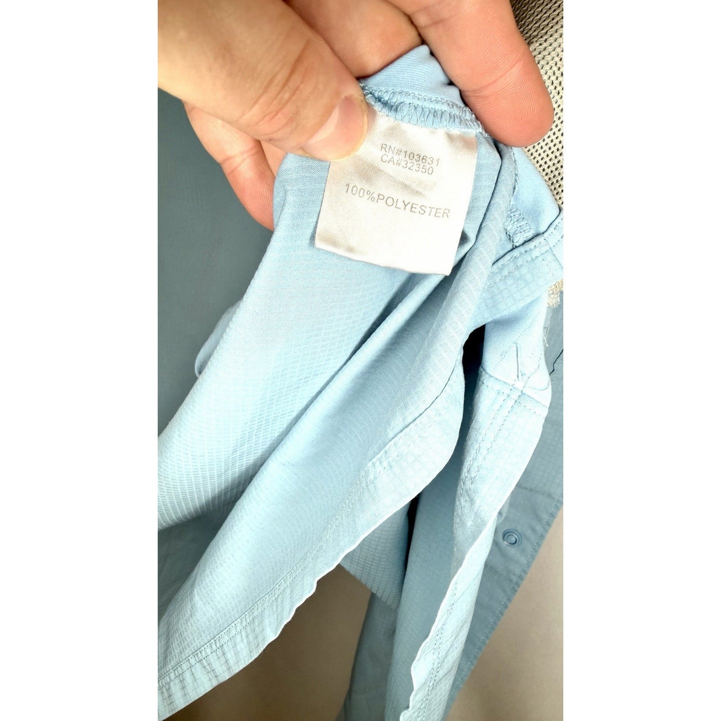 Simms Headwaters Double Haul Fishing Shirt Mens Size Large Light Blue Breathable