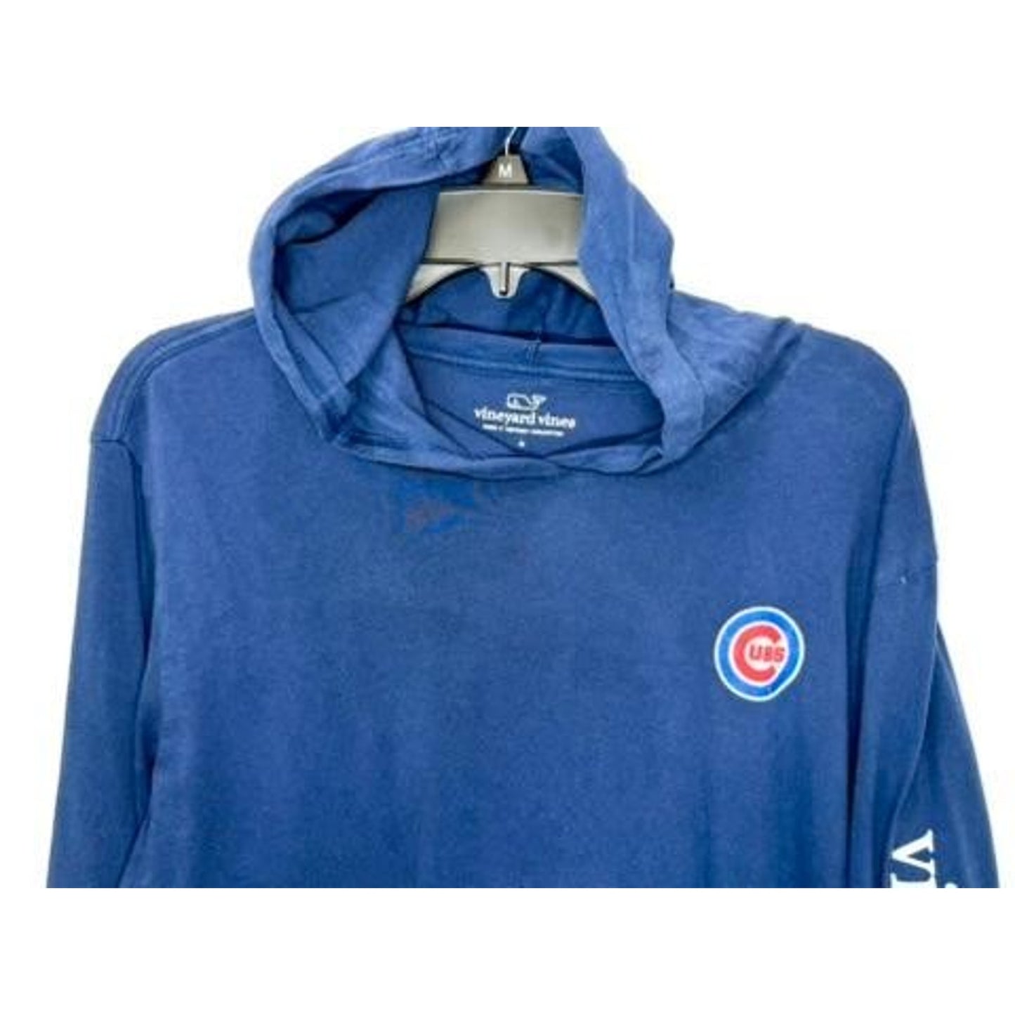 Chicago Cubs Vineyard Vines Hoodie Shirt Mens Medium Blue Long Sleeve MLB Cotton