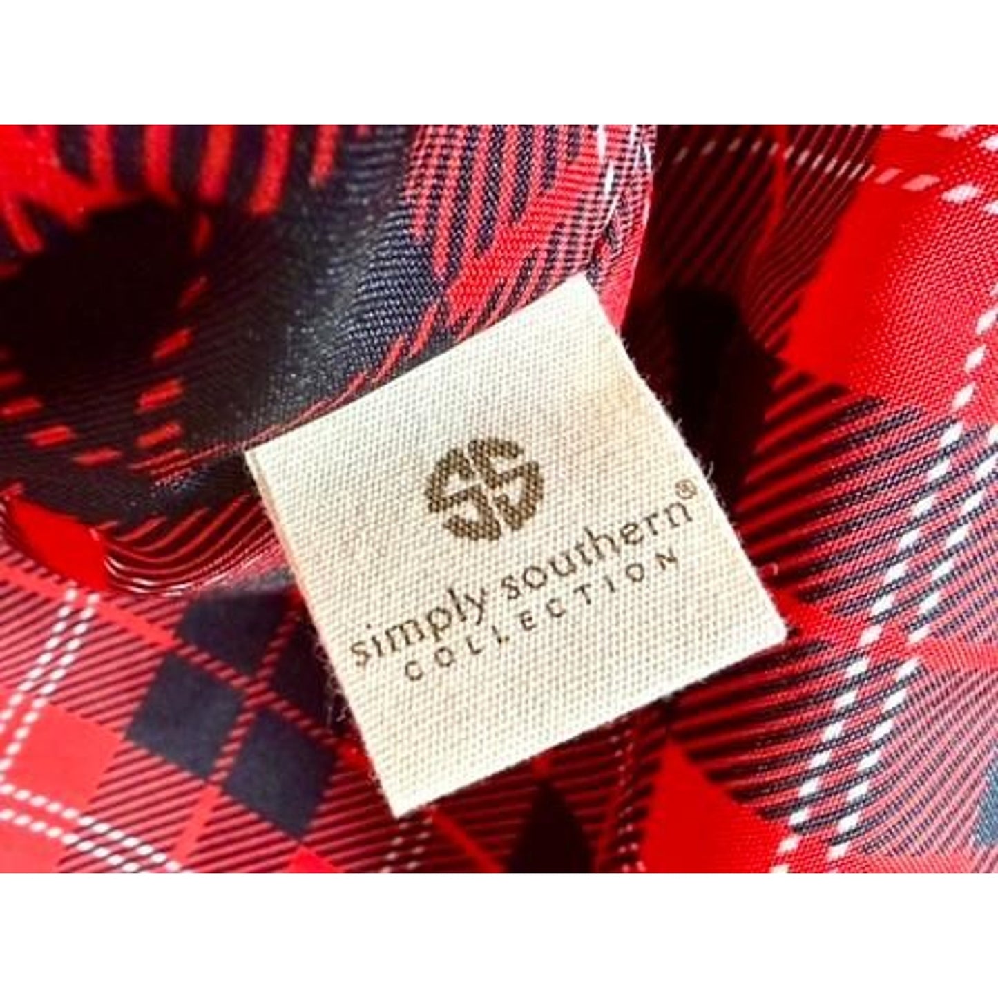 Simply Southern Puffer Vest Womens Small Gray Quilted Plaid Lined Snap Front