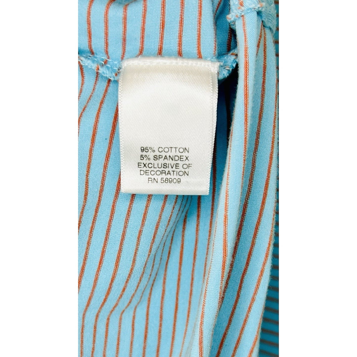 Cremieux Classics Golf Polo Men’s Large Baby Blue/Orange Striped