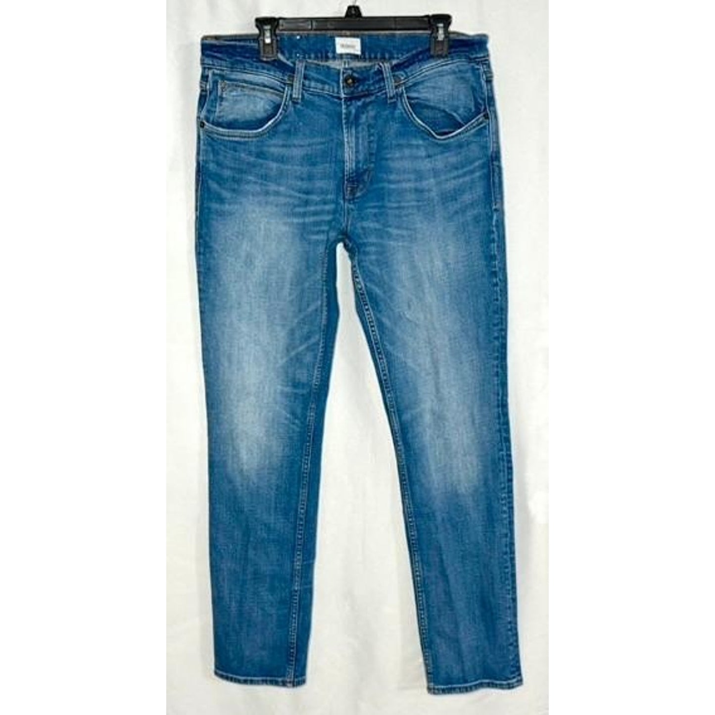 Hudson Blake Slim Straight Jeans Mens Size 36 Blue Denim Stretch Pants