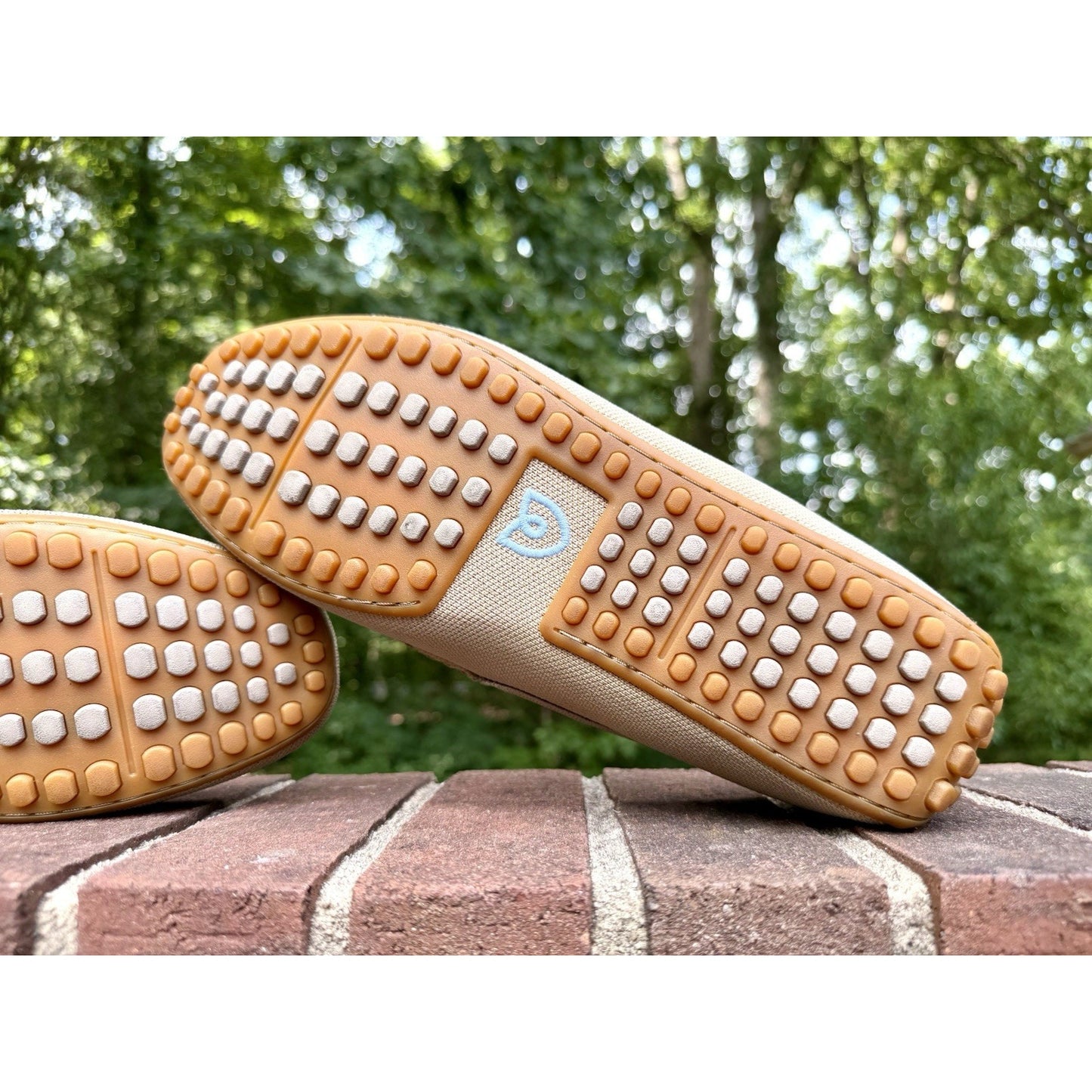 Rothy's The Driving Loafer Mens 12.5 Barley Beige Slip On Knit Shoes Worn Once