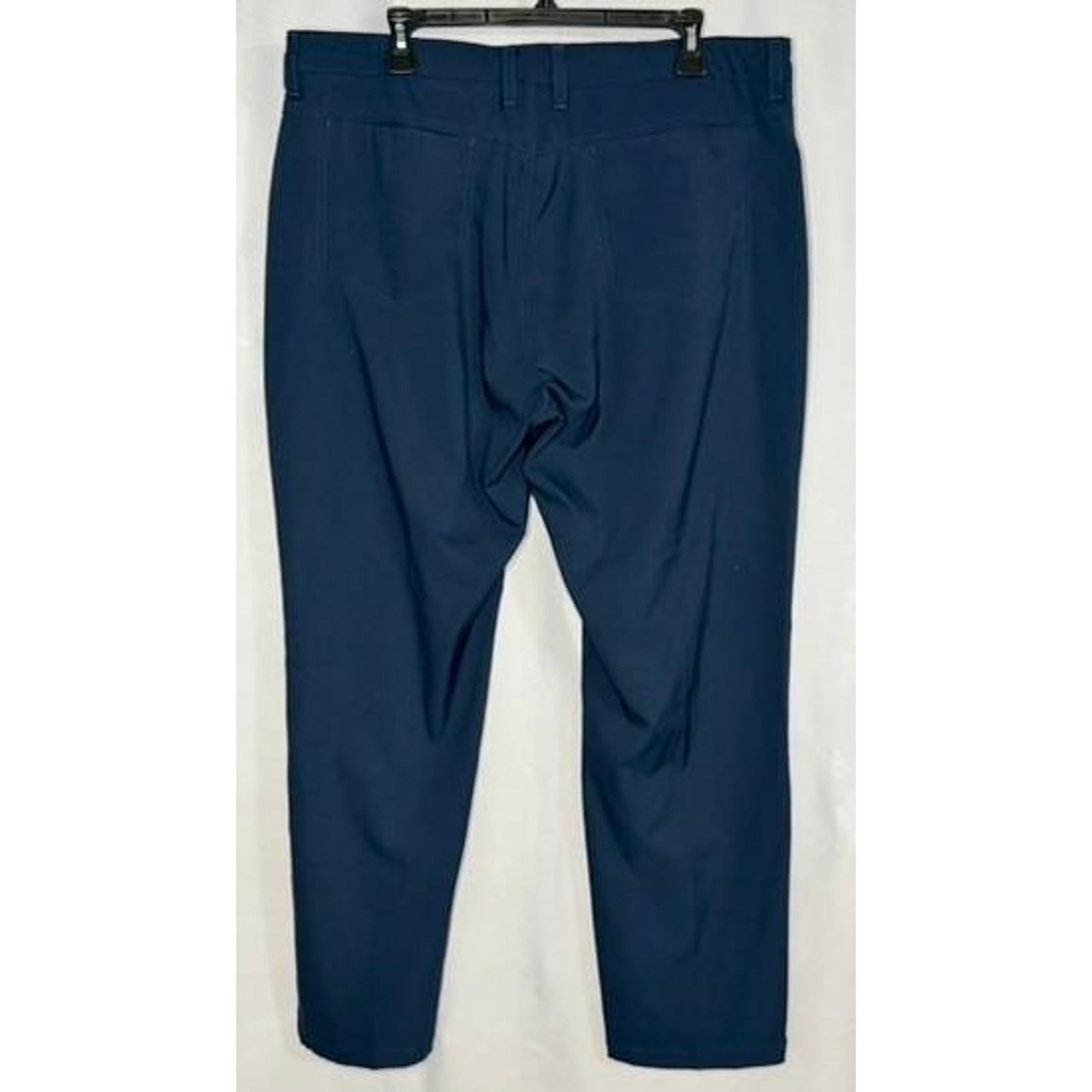 Jack Nicklaus Mens Golf Pants 38x30 Blue Stretch Performance Flat Front