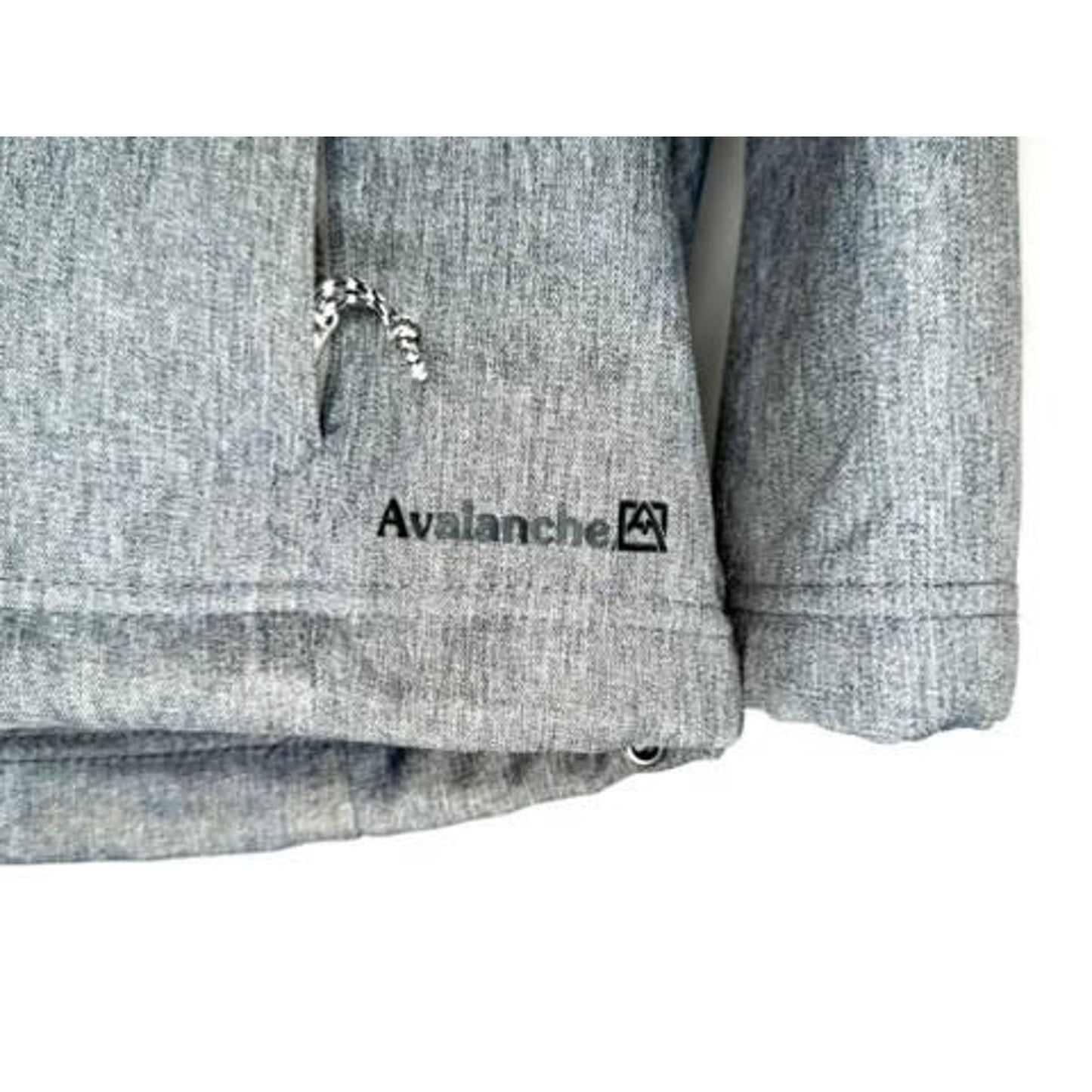 Avalanche Outdoor Supply Co Womens Medium Gray Softshell Hooded Jacket Fleece