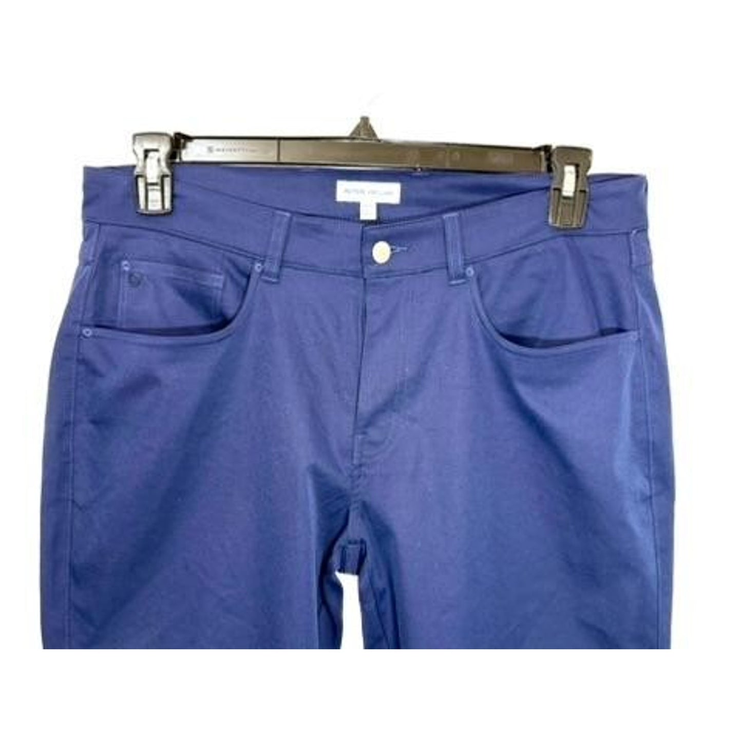 Peter Millar EB66 Classic Fit Pants Mens 33x32 Blue 5-Pocket 2-Way Stretch Golf