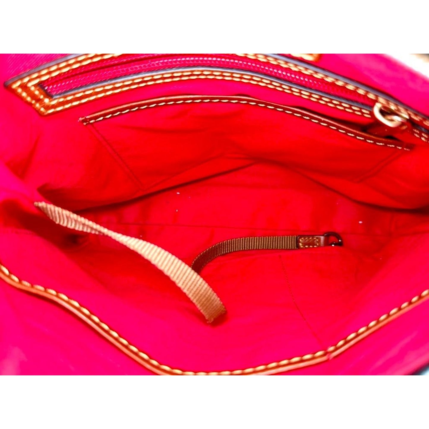 Dooney & Bourke Nylon Crossbody Bag Black Leather Trim Messenger Shoulder Purse