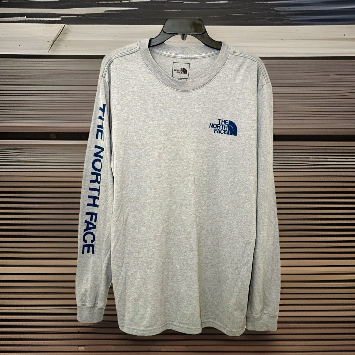 The North Face T-Shirt Men's Large Long Sleeve T-Shirt Grey Cpix