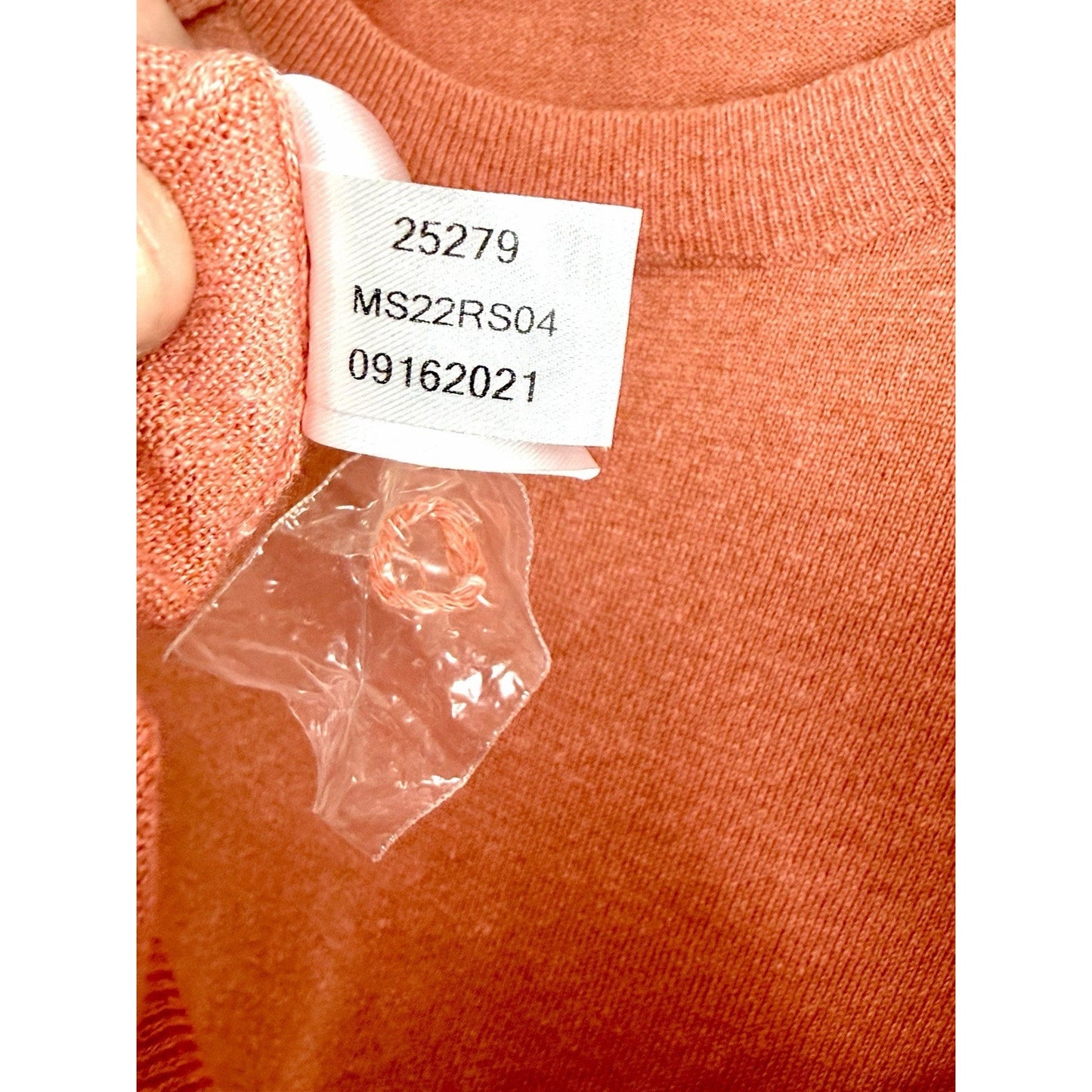 PETER MILLAR COLLECTION Men's L Crewneck Sweater Coral/Orange Luxury NWOT