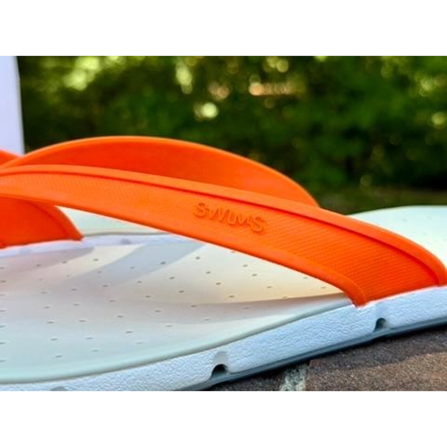 SWIMS Breeze Thong Sandal Mens Size 11 Orange White Gray Flip Flop 21287-589-11