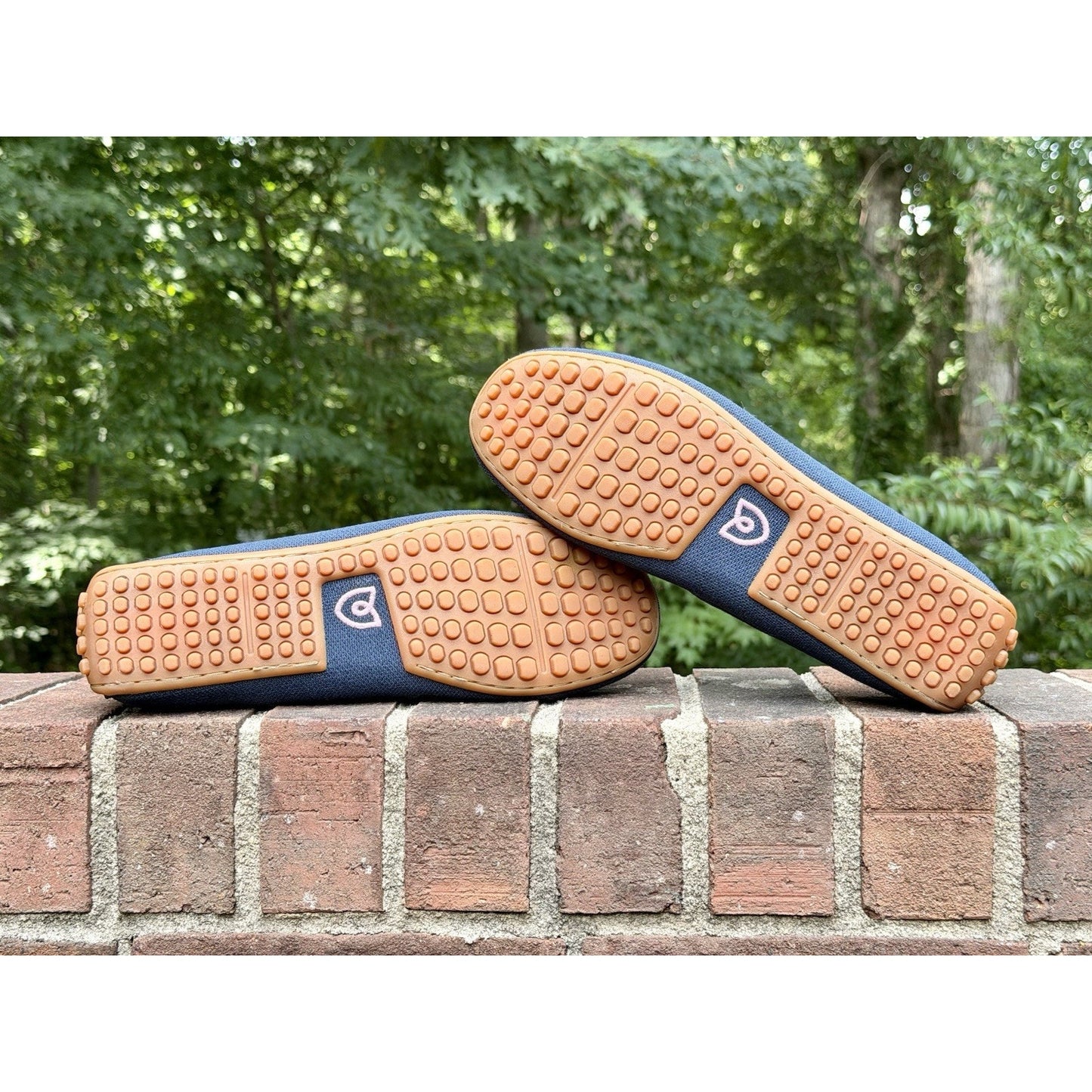 Rothy's The Driving Loafer Women’s Size 10.5 Slip On Knit Shoes Navy/Lavendar