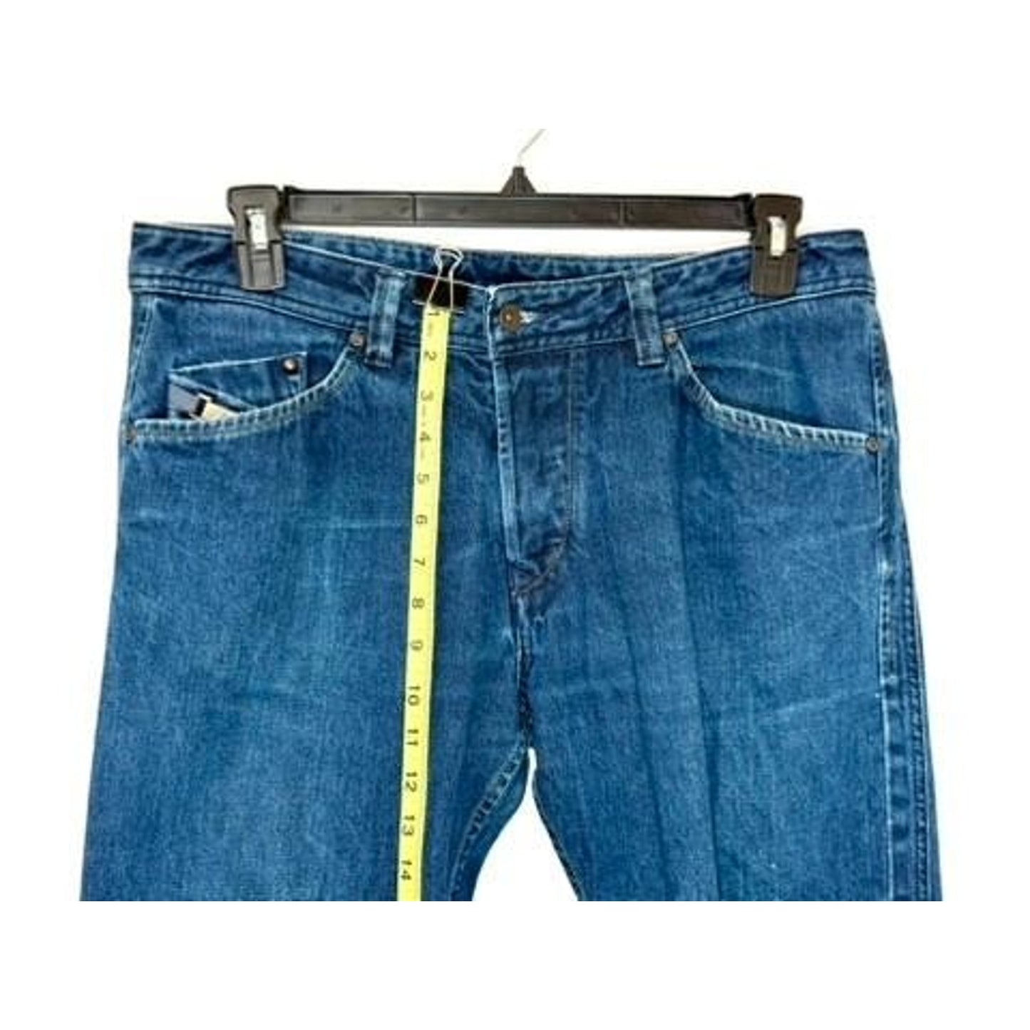 Diesel Darron Jeans Mens 34x34 Blue Denim Wash 0081L Tapered Cotton Morocco