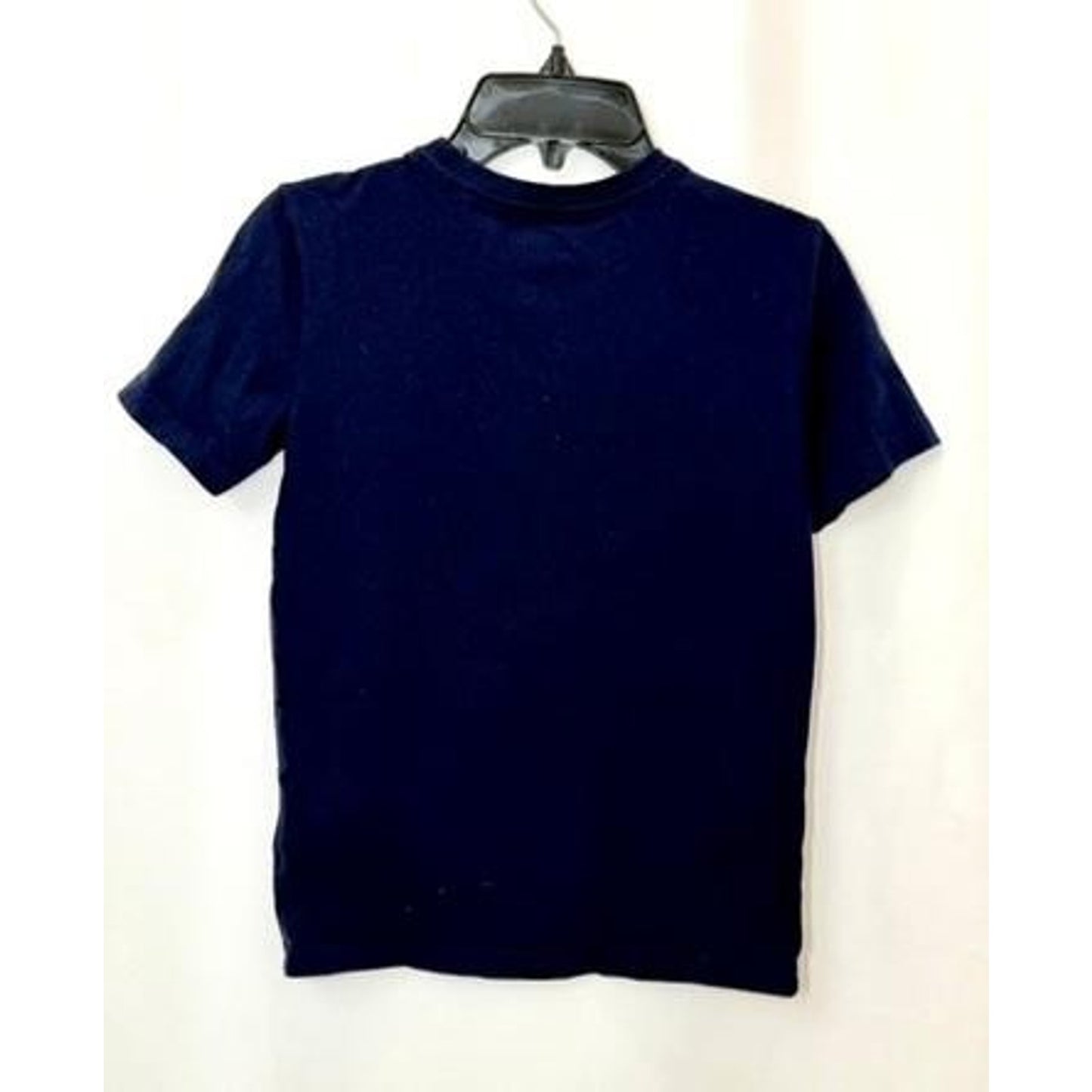 Tommy Bahama Boys T-Shirt Size M 7/8 Navy Blue Cotton Blend Pocket Tee