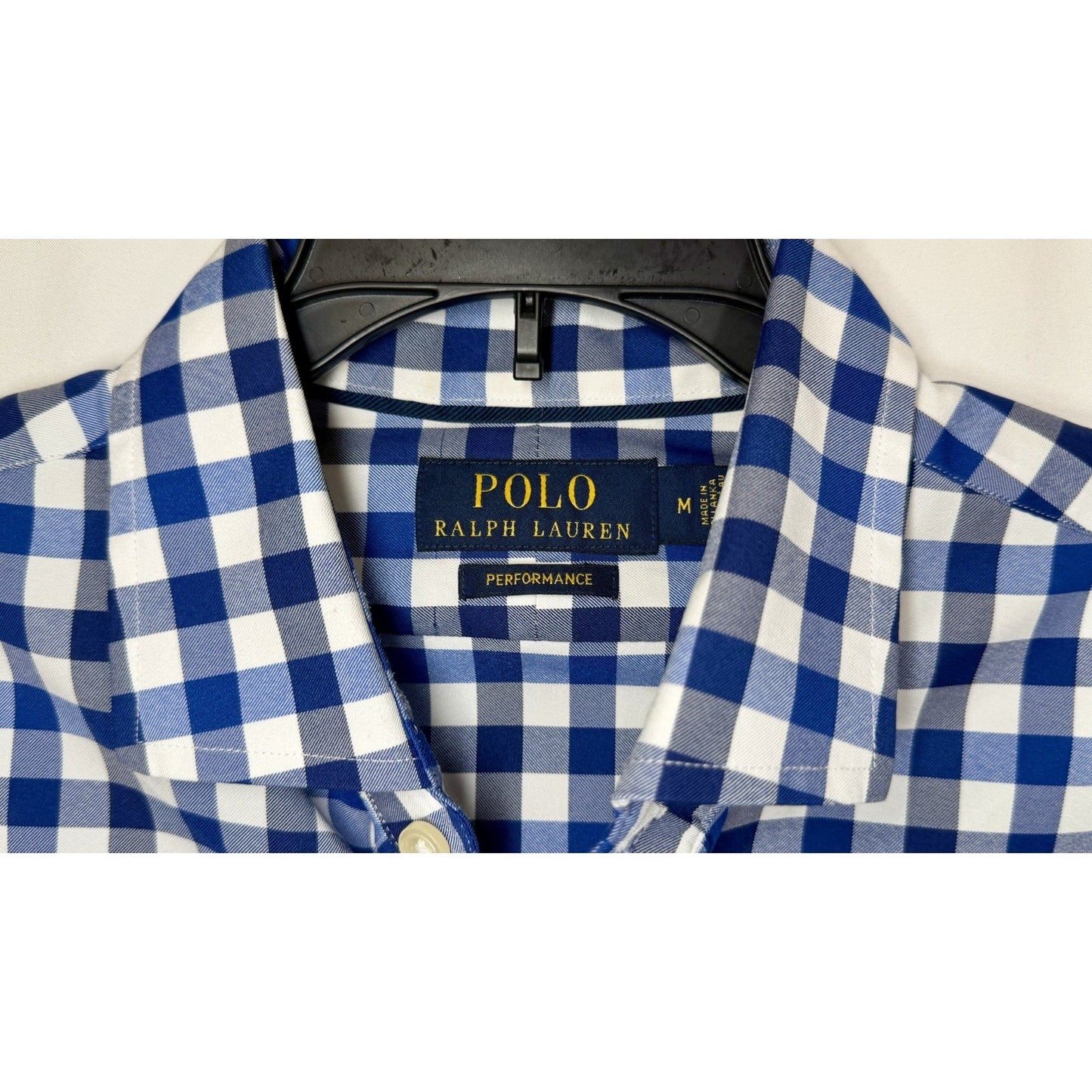 Polo Ralph Lauren Shirt, Performance Blue Classic Size Medium $138 Retail